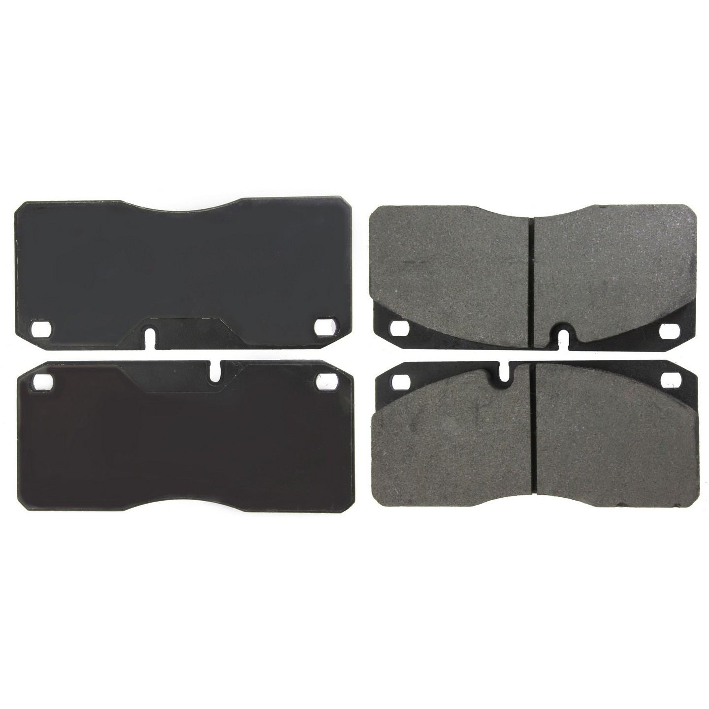 StopTech Premium Semi-Metallic Brake Pads with Shims  top view frsport 300.10270