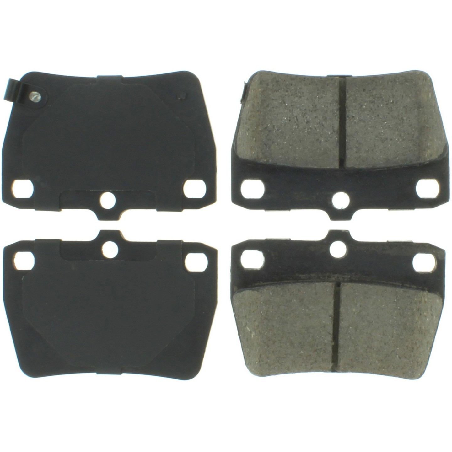 Centric Parts Premium Semi-Metallic Brake Pads with Shims and Hardware  top view frsport 300.10510