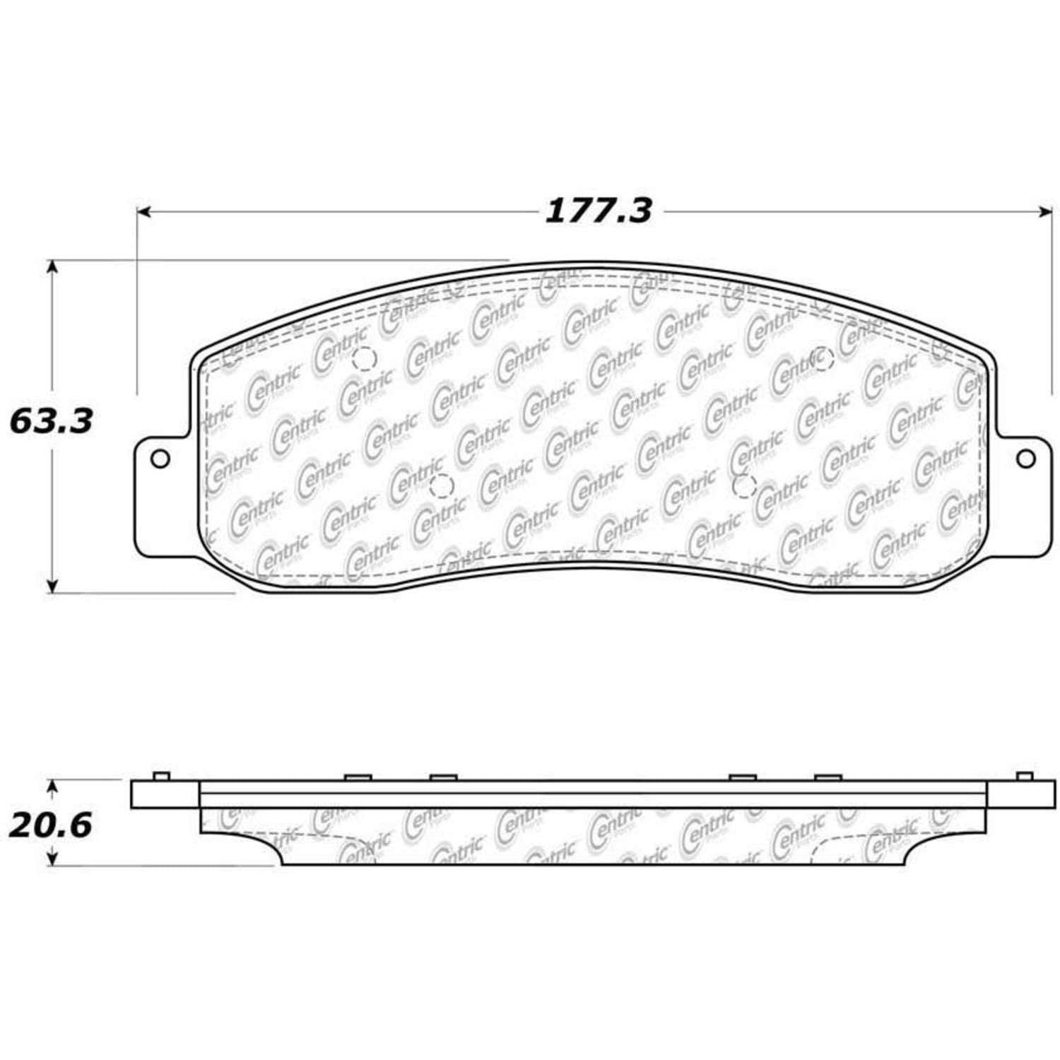 centric parts premium semi-metallic brake pads with shims and hardware  frsport 300.10690