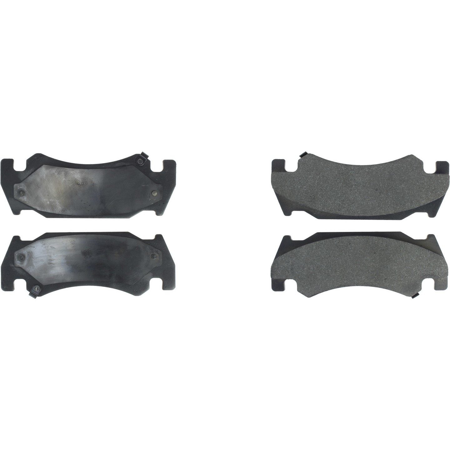 Centric Parts Premium Semi-Metallic Brake Pads with Shims and Hardware  top view frsport 300.10850