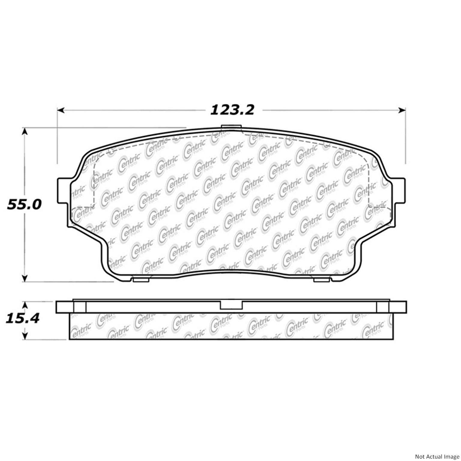 Stoptech Centric Centric Premium Brake Pads 300.11050