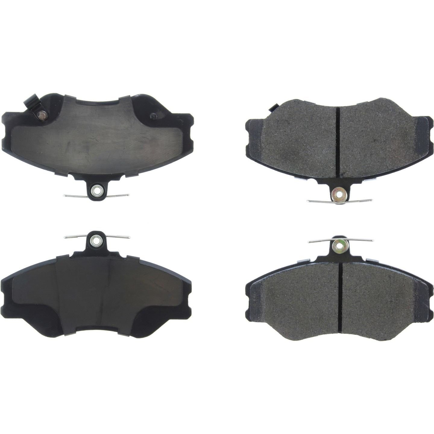 StopTech Premium Semi-Metallic Brake Pads with Shims  top view frsport 300.11370