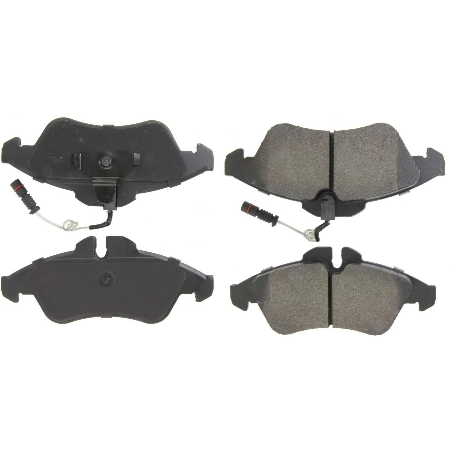 Centric Parts Premium Semi-Metallic Brake Pads with Shims and Hardware  top view frsport 300.11770