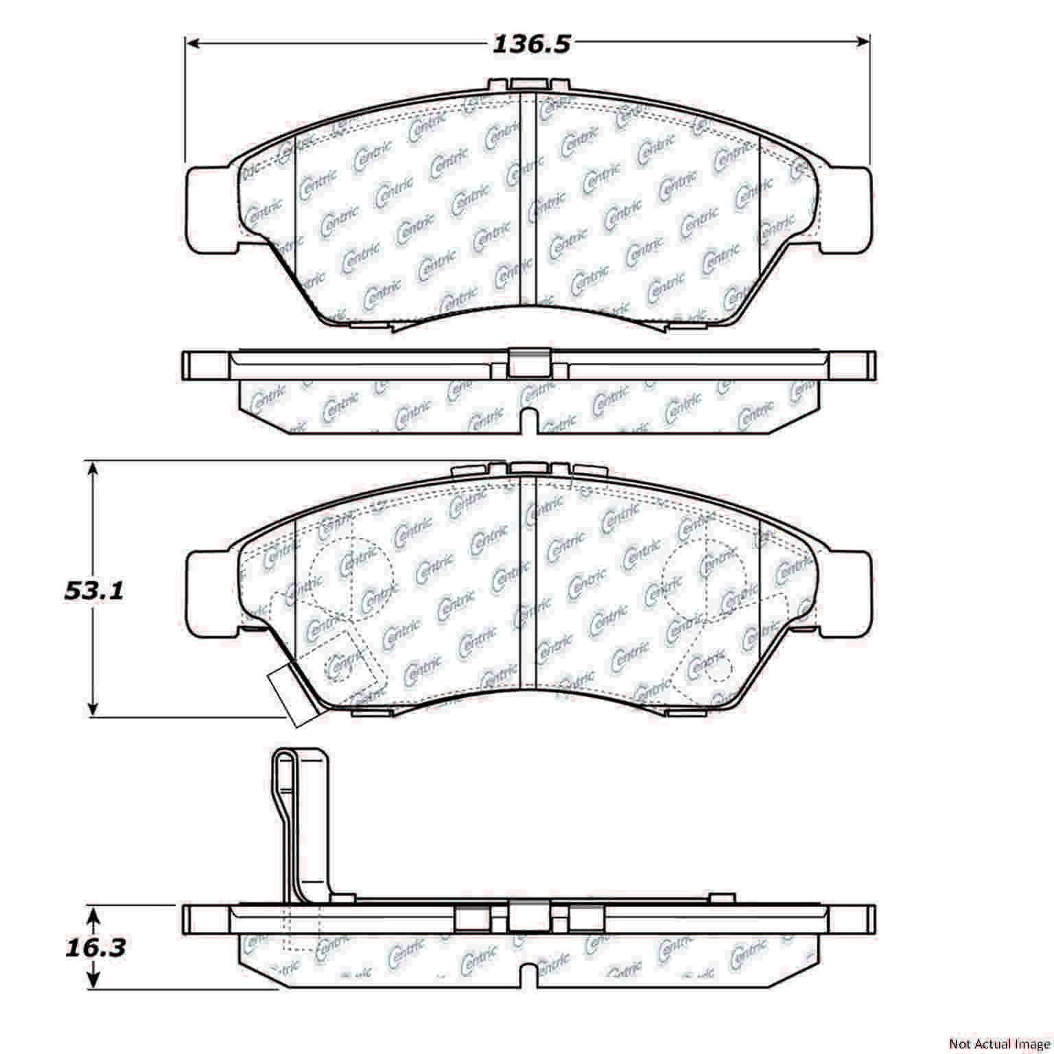 Stoptech Centric Centric Premium Brake Pads 300.11950