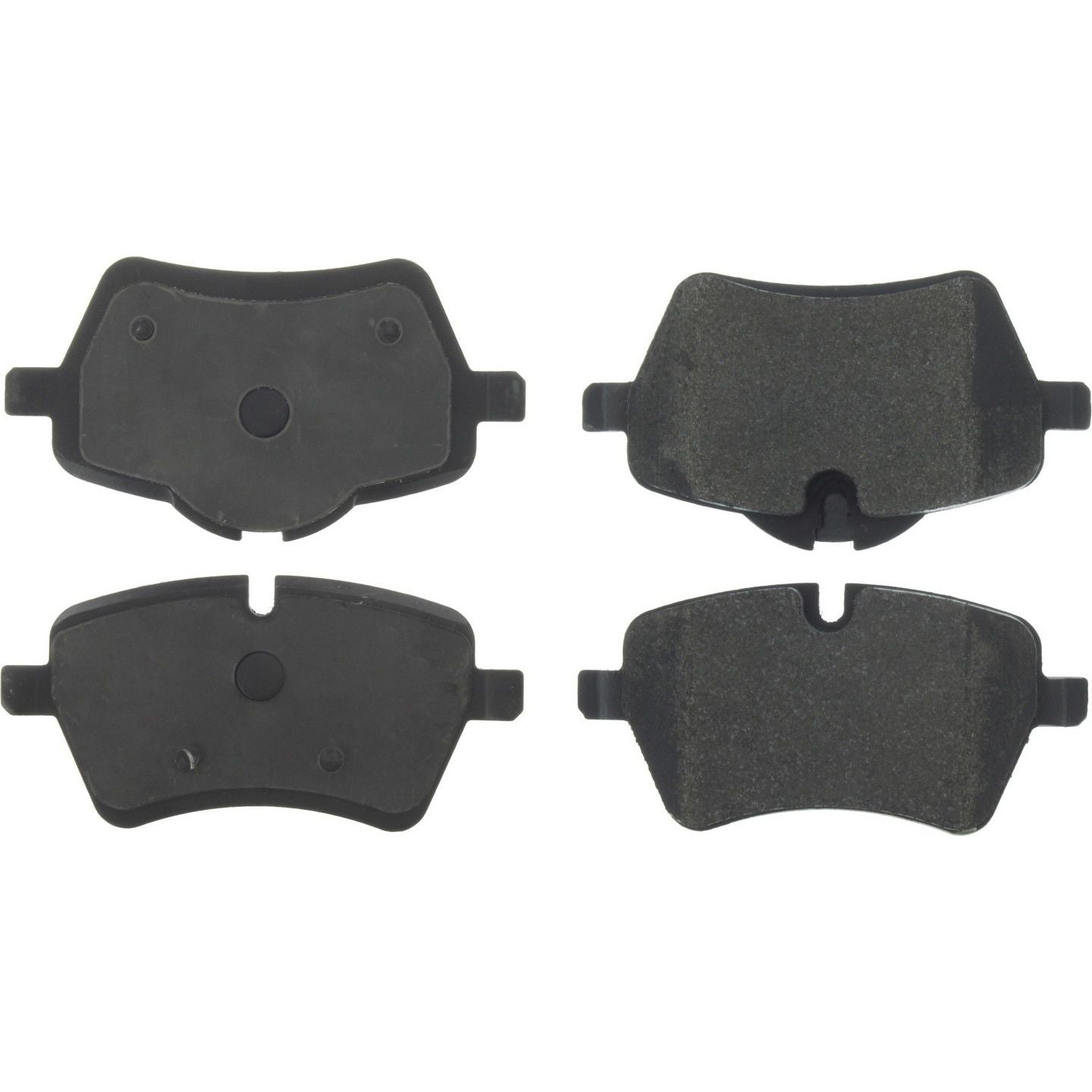 StopTech Premium Semi-Metallic Brake Pads with Shims and Hardware  top view frsport 300.12041