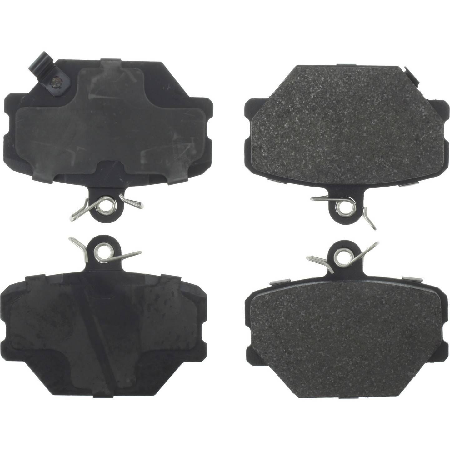 Centric Parts Premium Semi-Metallic Brake Pads with Shims  top view frsport 300.12520