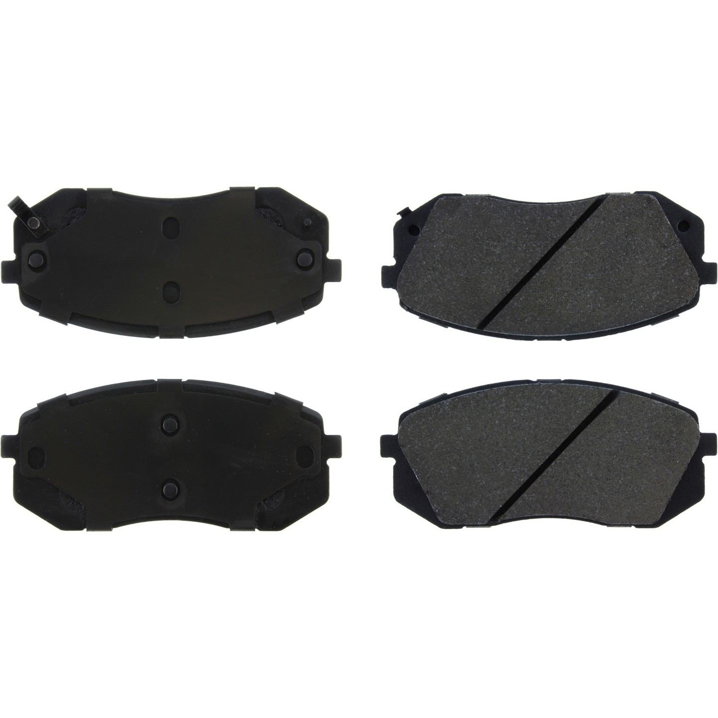 centric parts premium semi-metallic brake pads with shims and hardware  frsport 300.12951