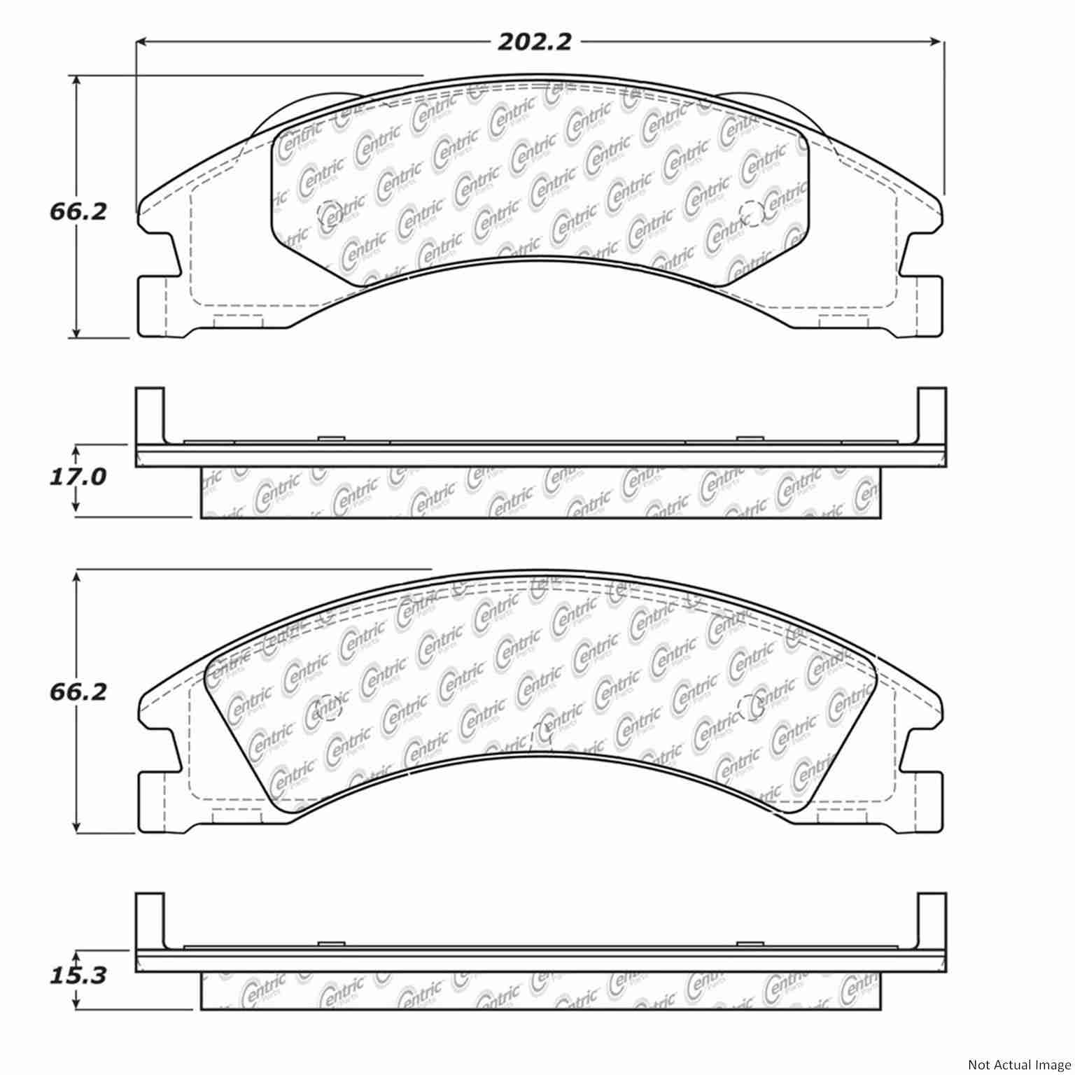 Stoptech Centric Centric Premium Brake Pads 300.13290