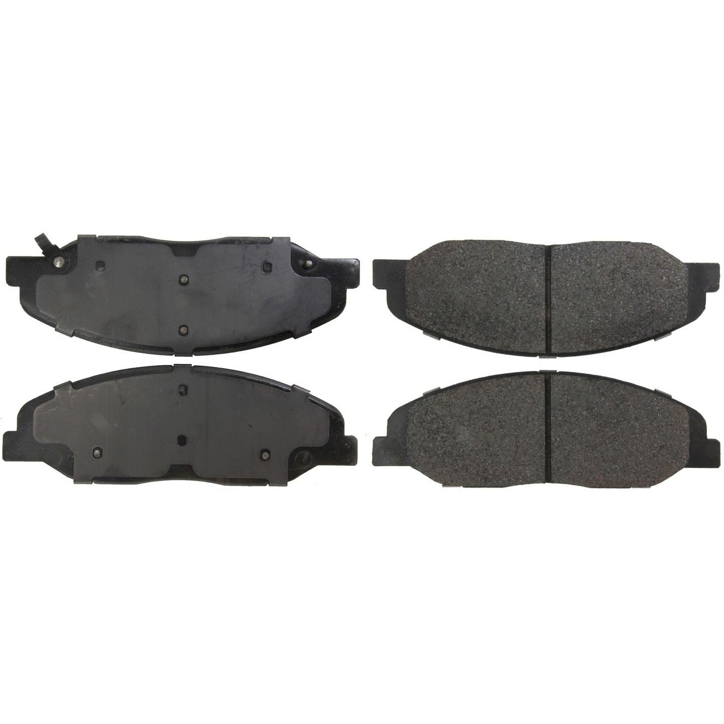 Centric Parts Premium Semi-Metallic Brake Pads with Shims and Hardware  top view frsport 300.13320