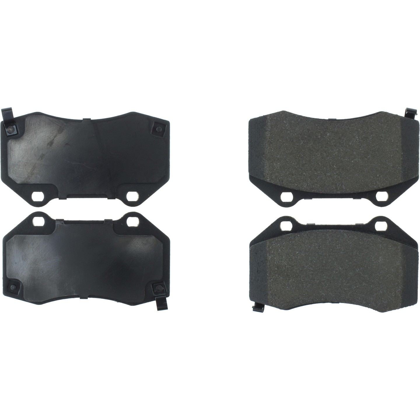 Centric Parts Premium Semi-Metallic Brake Pads with Shims and Hardware  top view frsport 300.13790