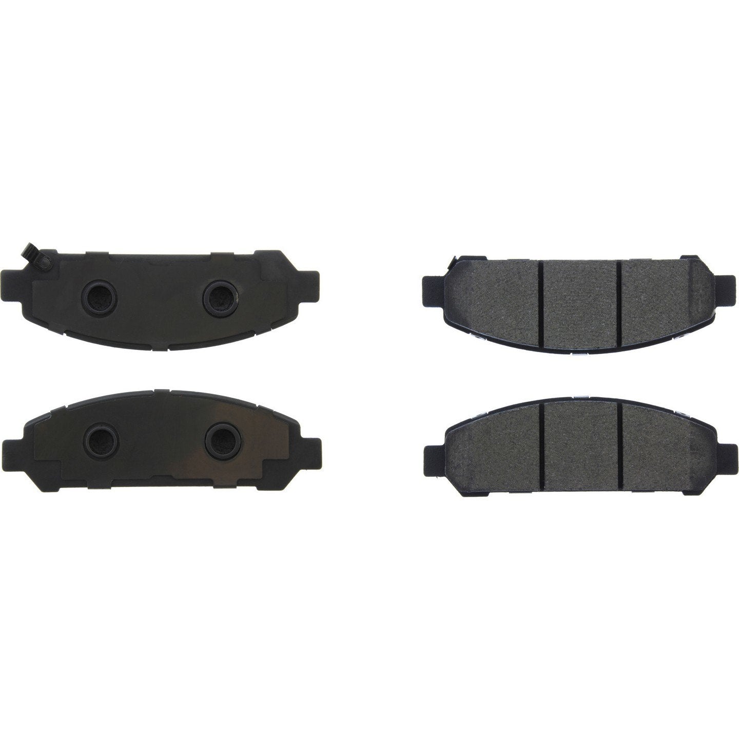 Centric Parts Premium Semi-Metallic Brake Pads with Shims and Hardware  top view frsport 300.14010