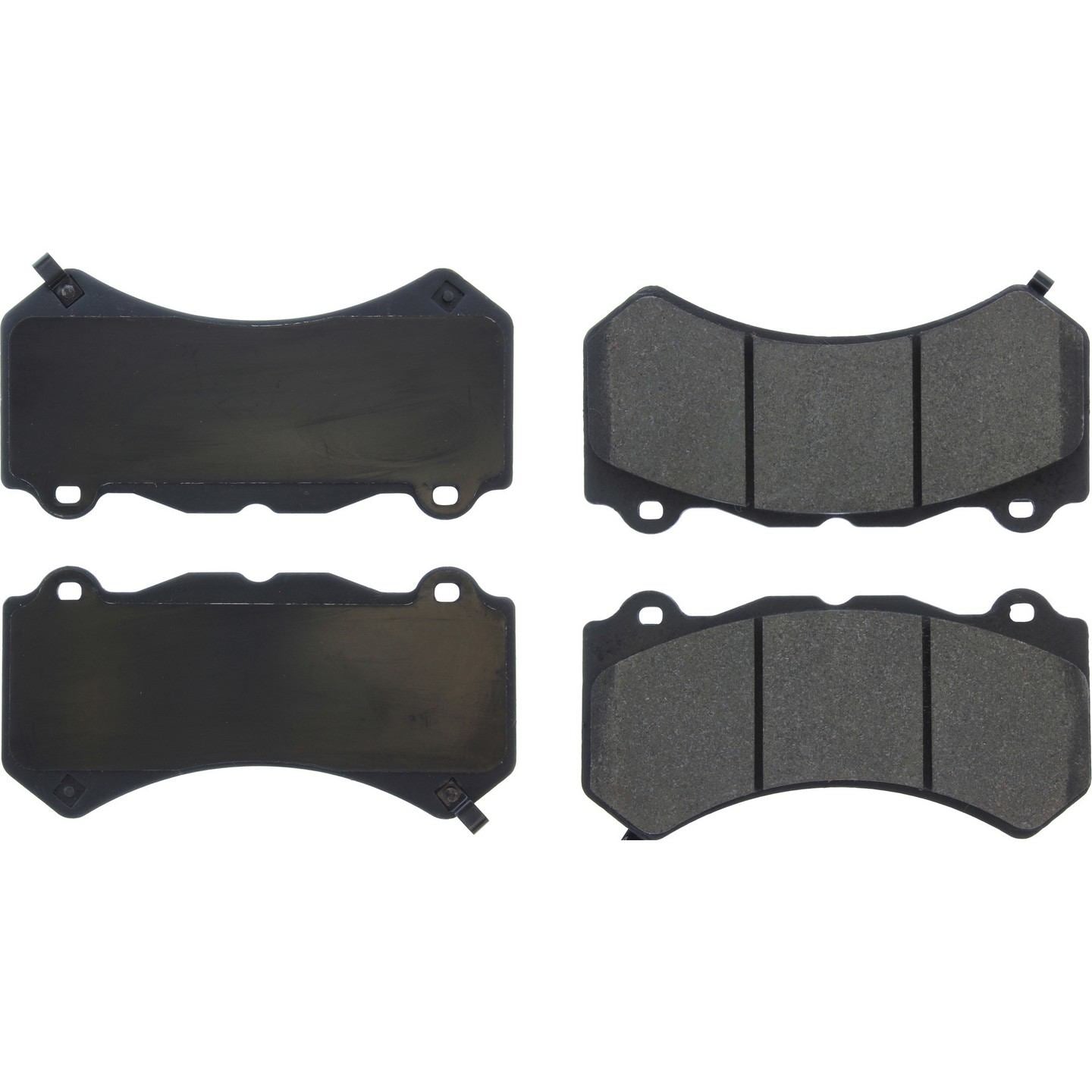 Centric Parts Premium Semi-Metallic Brake Pads with Shims and Hardware  top view frsport 300.14051