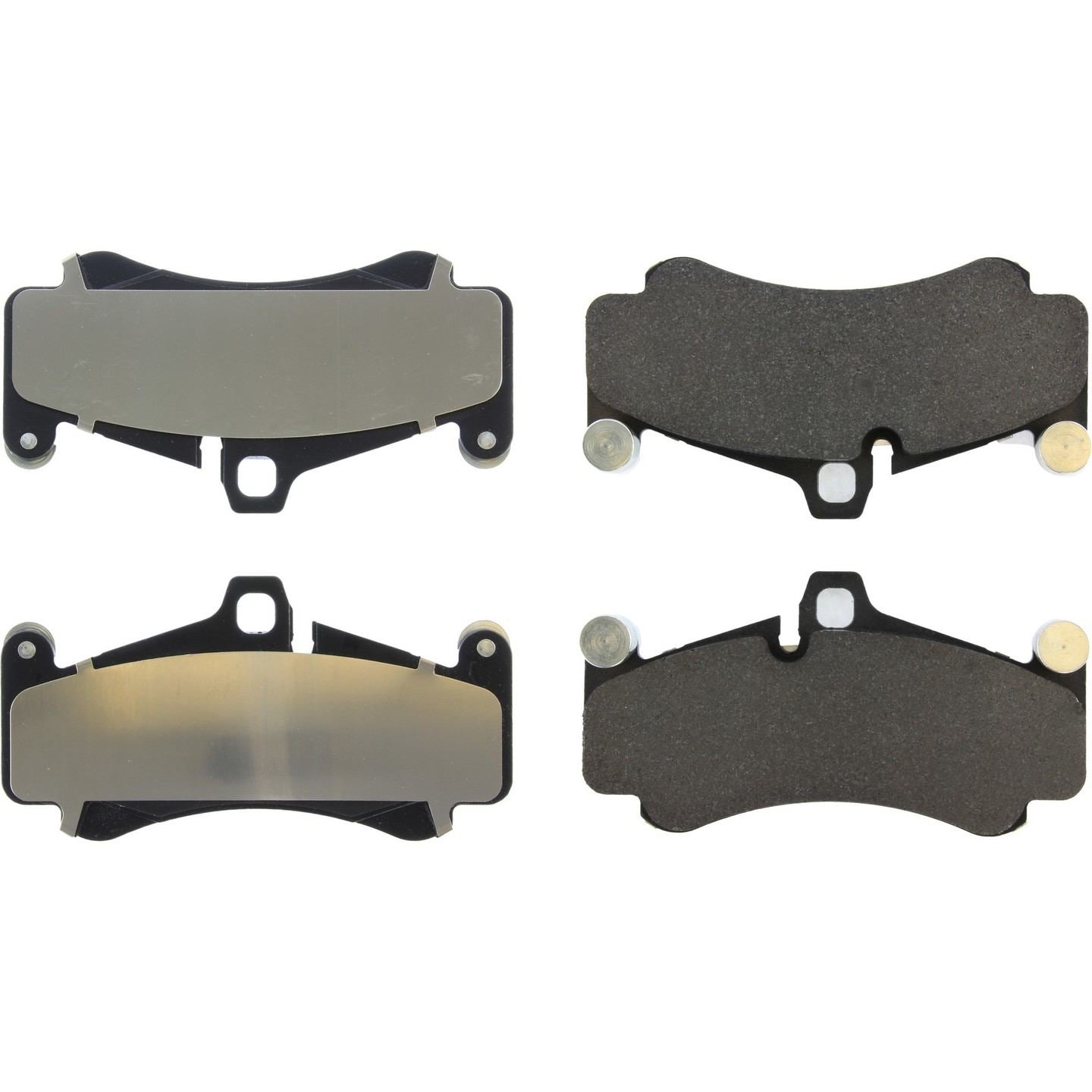 centric parts premium semi-metallic brake pads with shims and hardware  frsport 300.14310