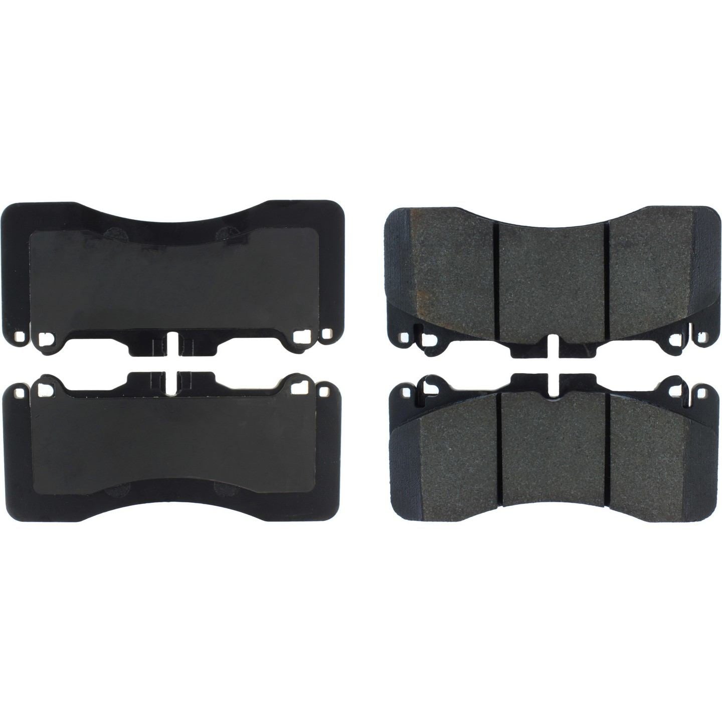 centric parts premium semi-metallic brake pads with shims and hardware  frsport 300.14400