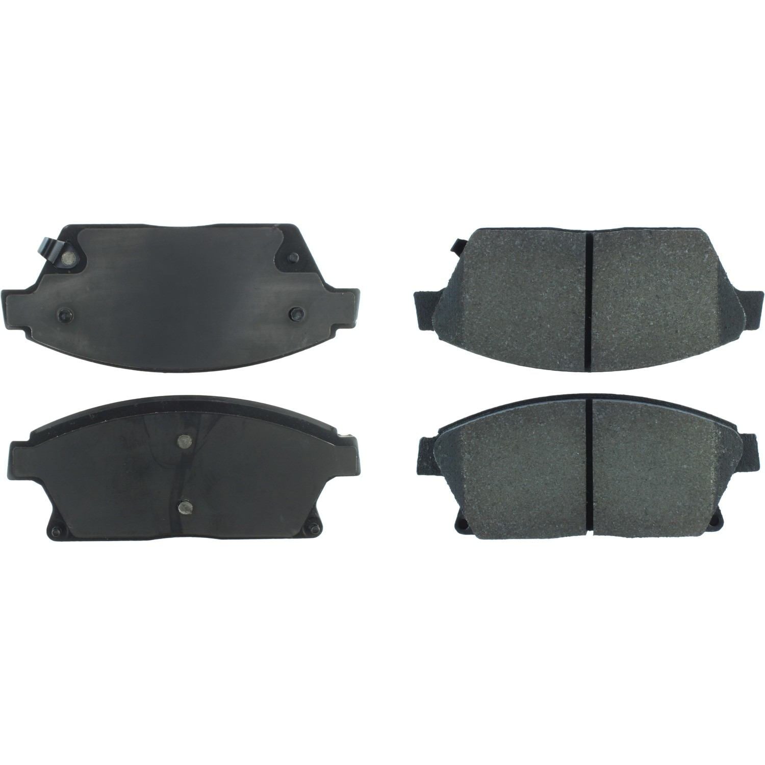 centric parts premium semi-metallic brake pads with shims and hardware  frsport 300.14670