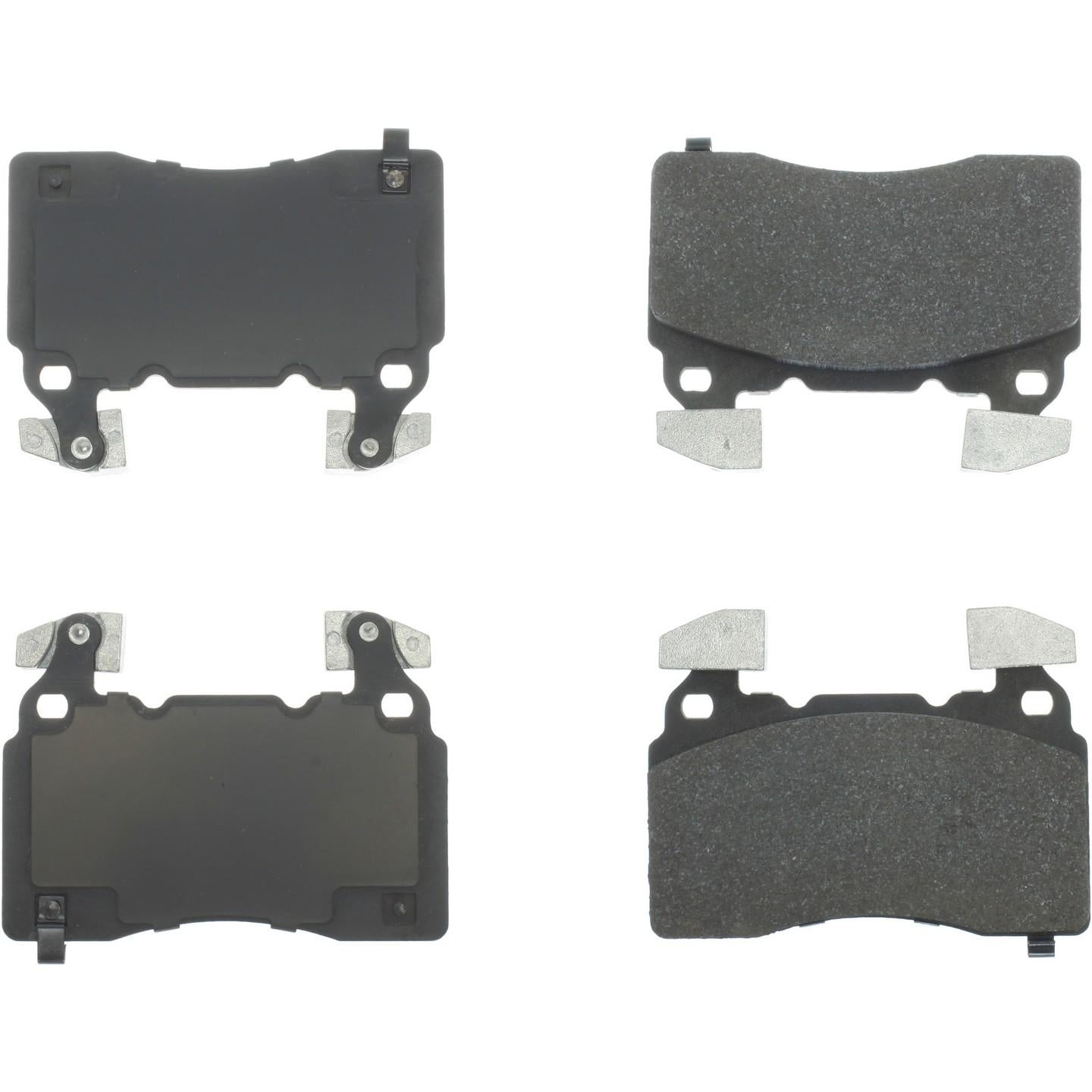 Centric Parts Premium Semi-Metallic Brake Pads with Shims and Hardware  top view frsport 300.14741