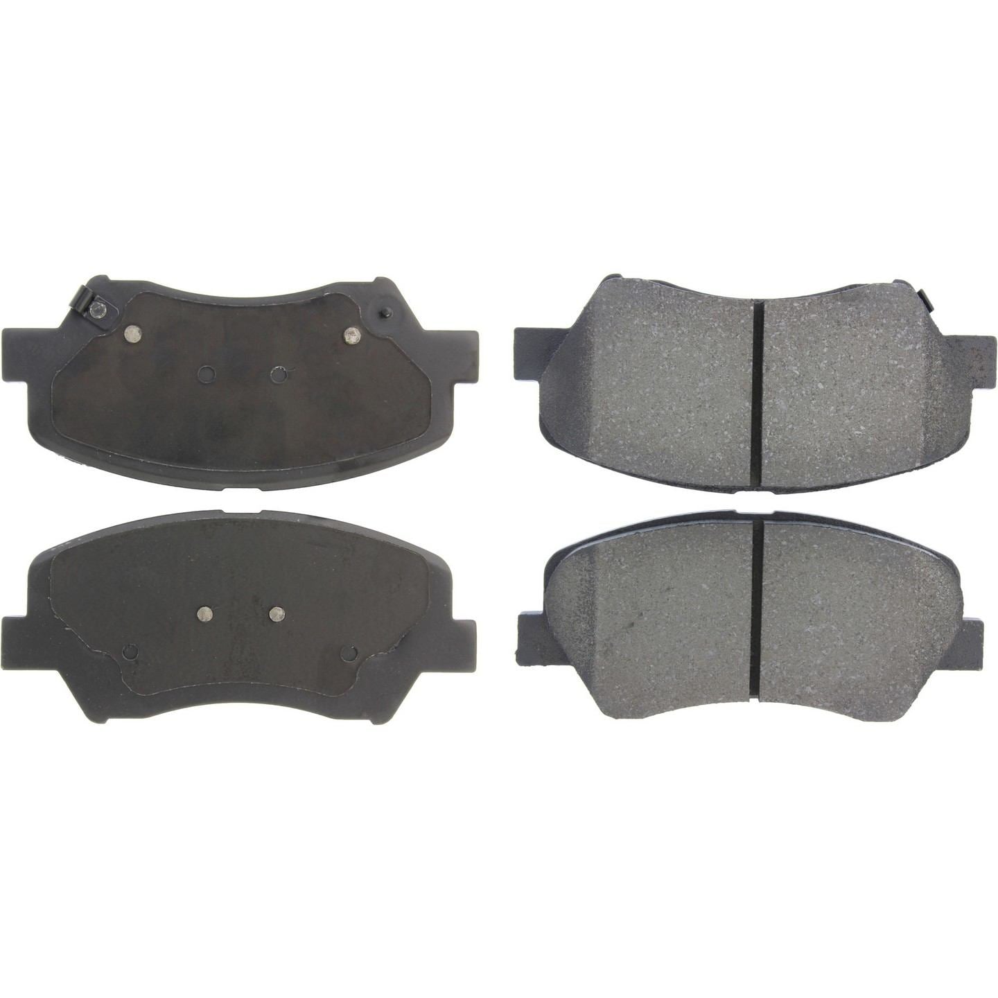 Centric Parts Premium Semi-Metallic Brake Pads with Shims and Hardware  top view frsport 300.15430