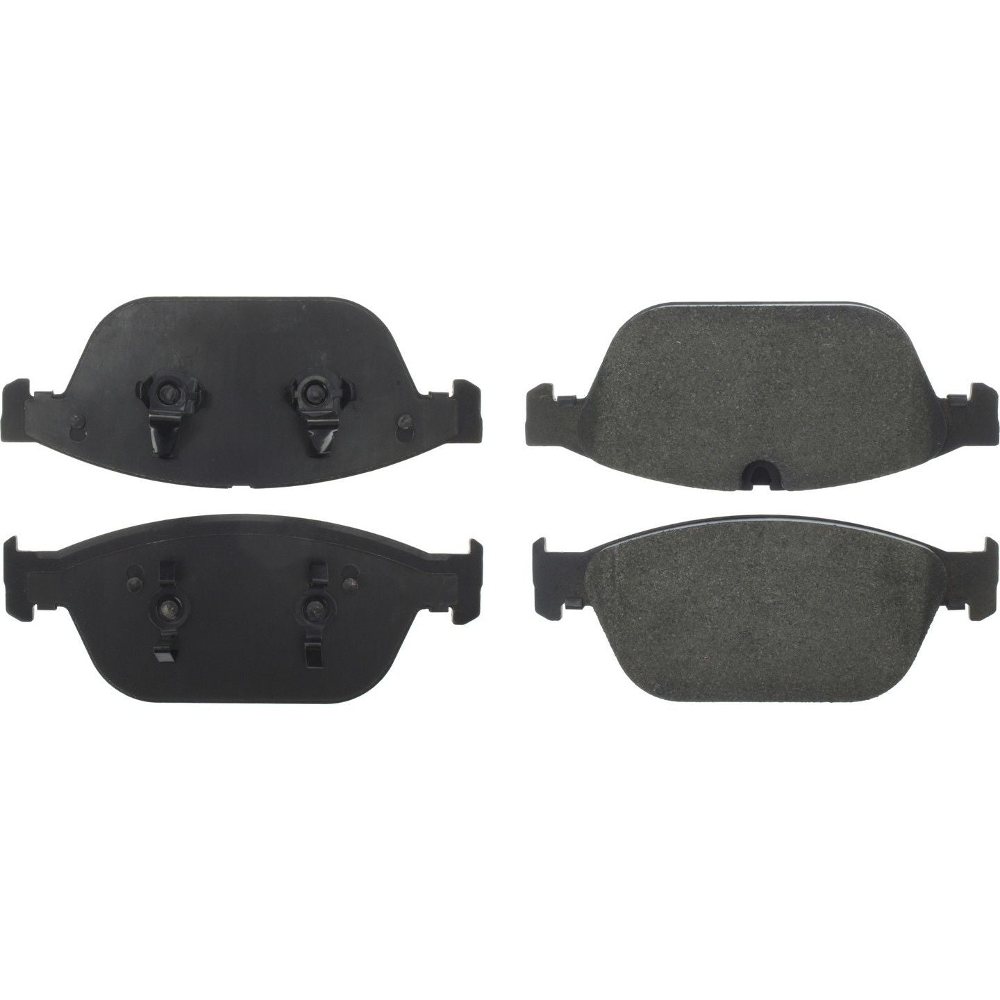 StopTech Premium Semi-Metallic Brake Pads with Shims  top view frsport 300.15460