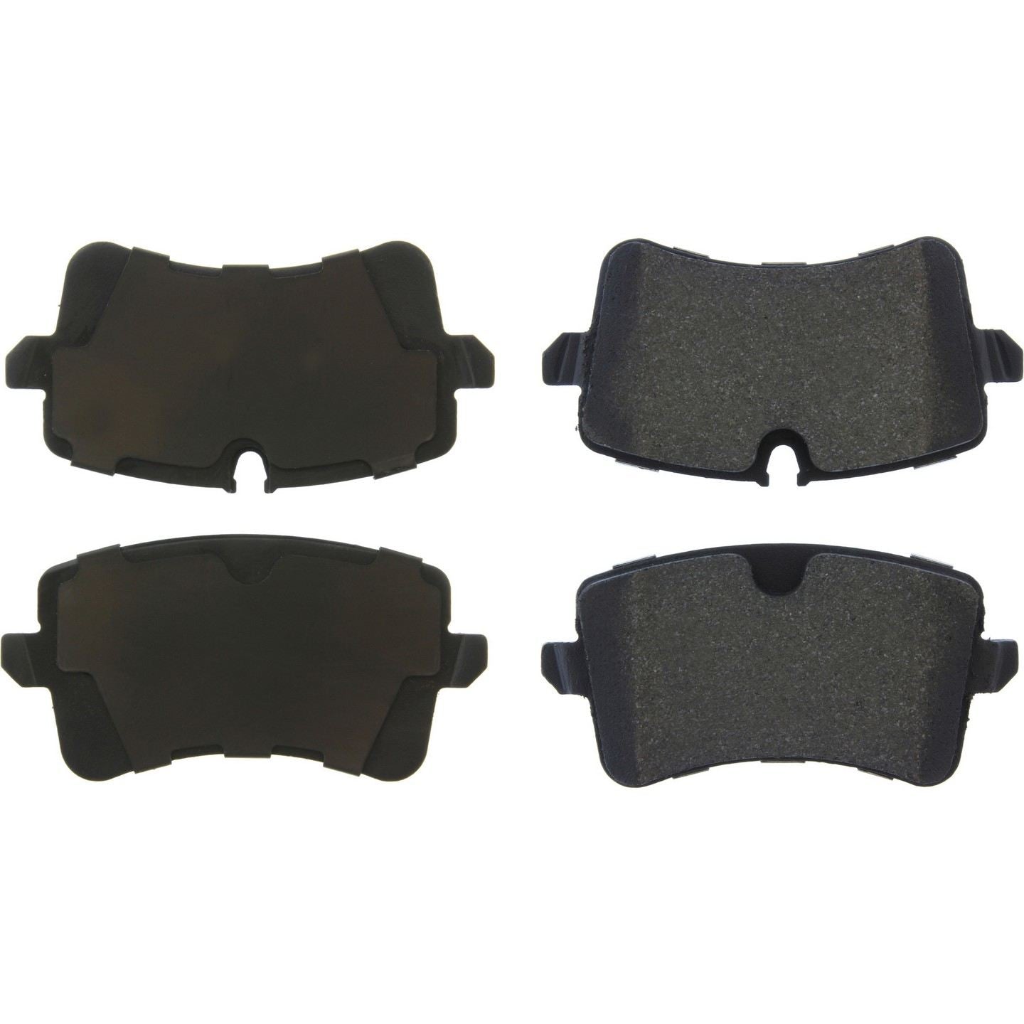 StopTech Premium Semi-Metallic Brake Pads with Shims and Hardware  top view frsport 300.15471