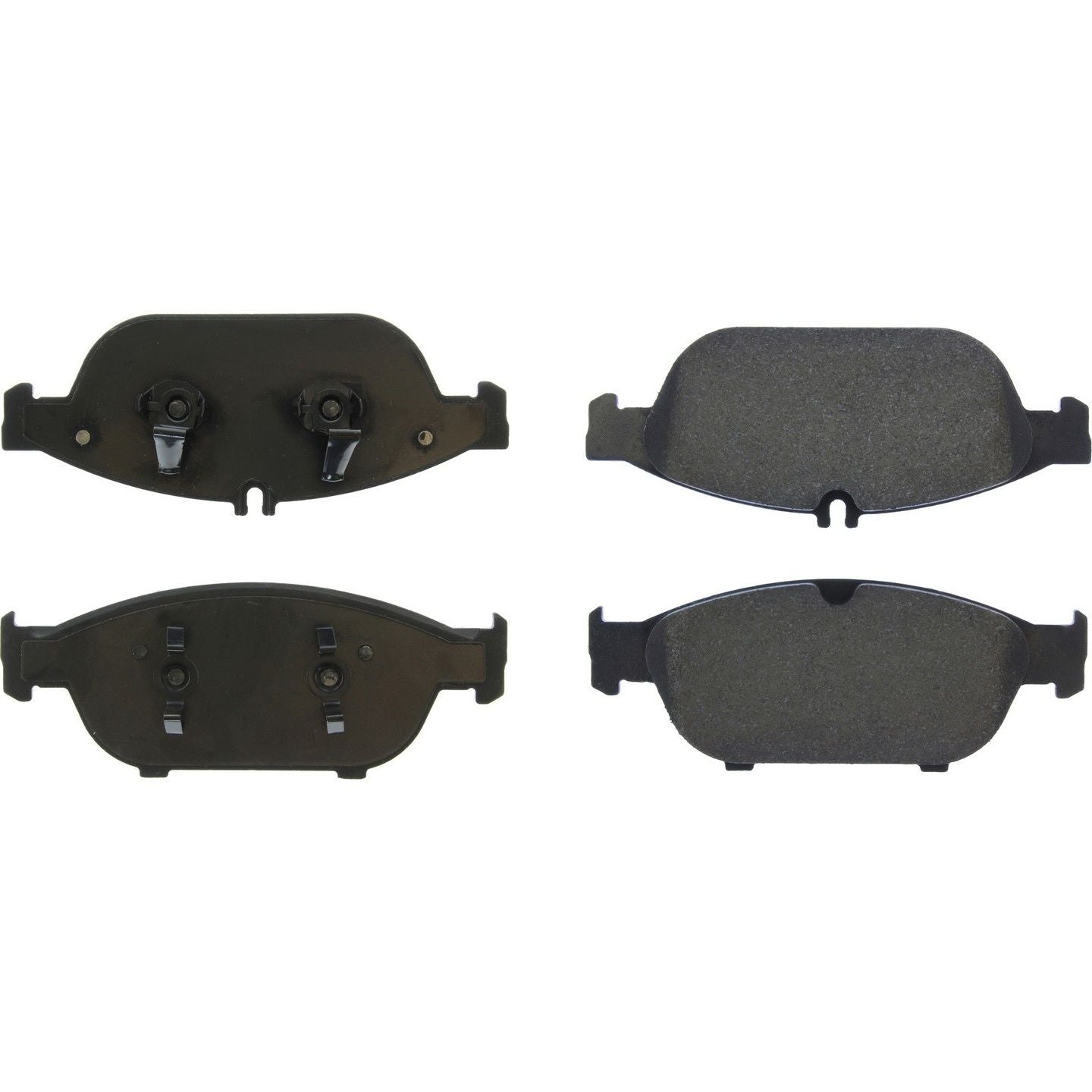 StopTech Premium Semi-Metallic Brake Pads with Shims  top view frsport 300.16520