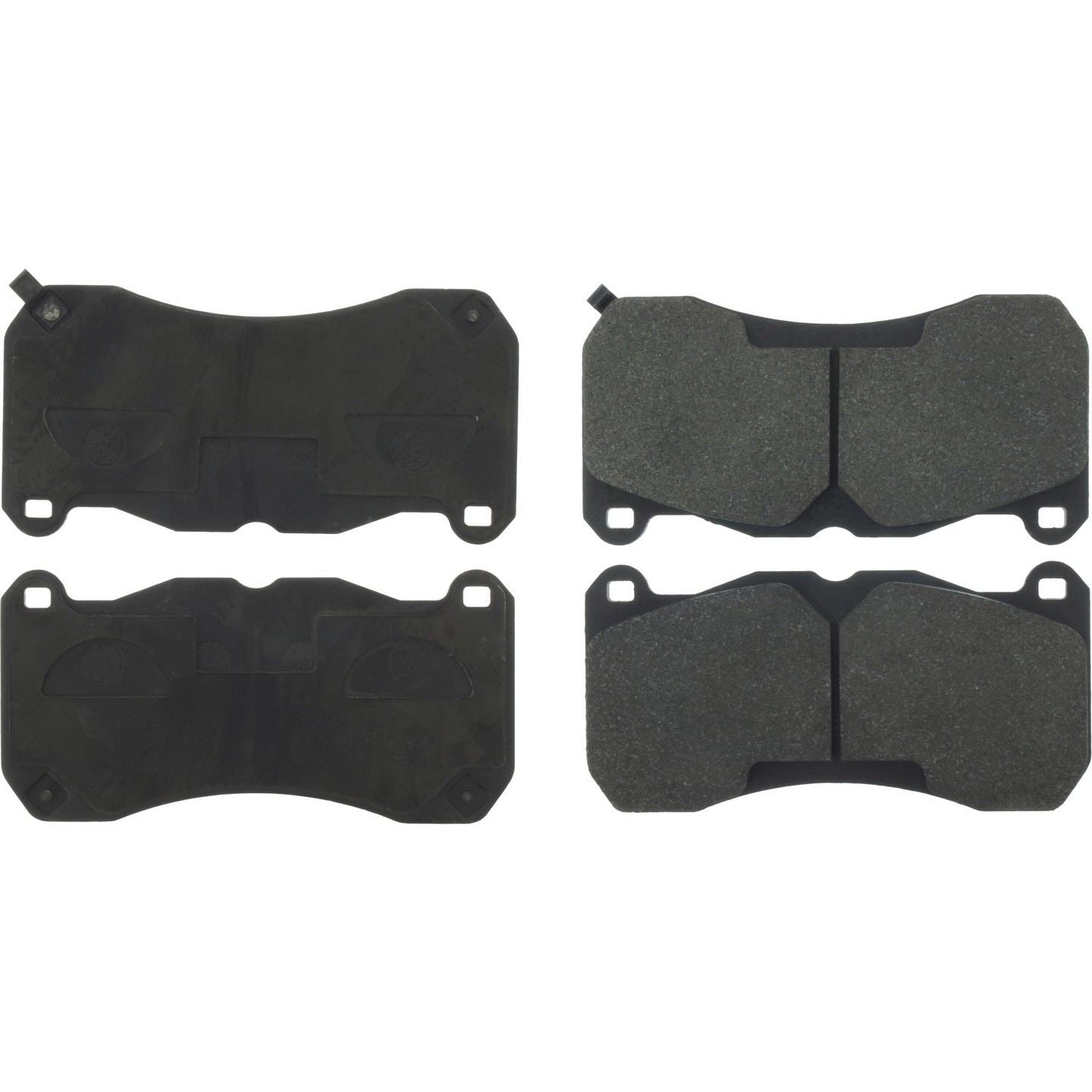 Centric Parts Premium Semi-Metallic Brake Pads with Shims  top view frsport 300.16660