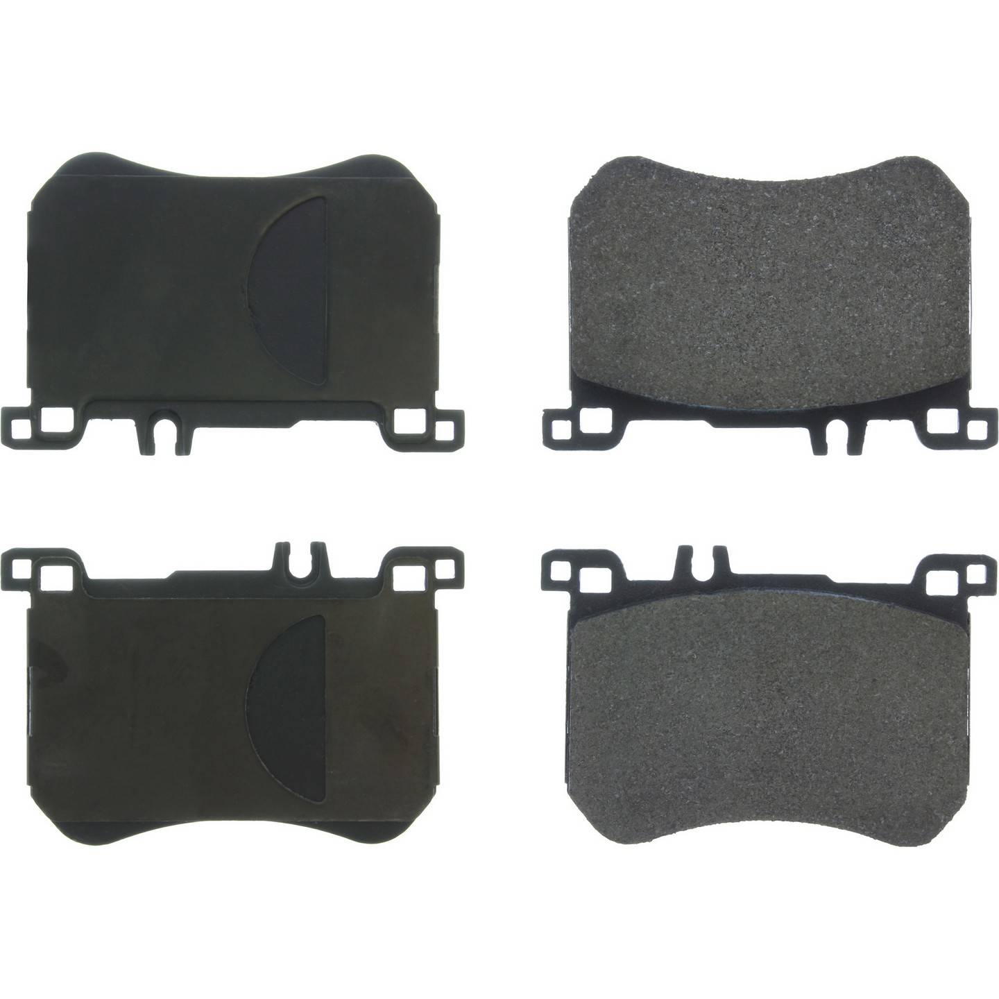 StopTech Premium Semi-Metallic Brake Pads with Shims and Hardware  top view frsport 300.16700