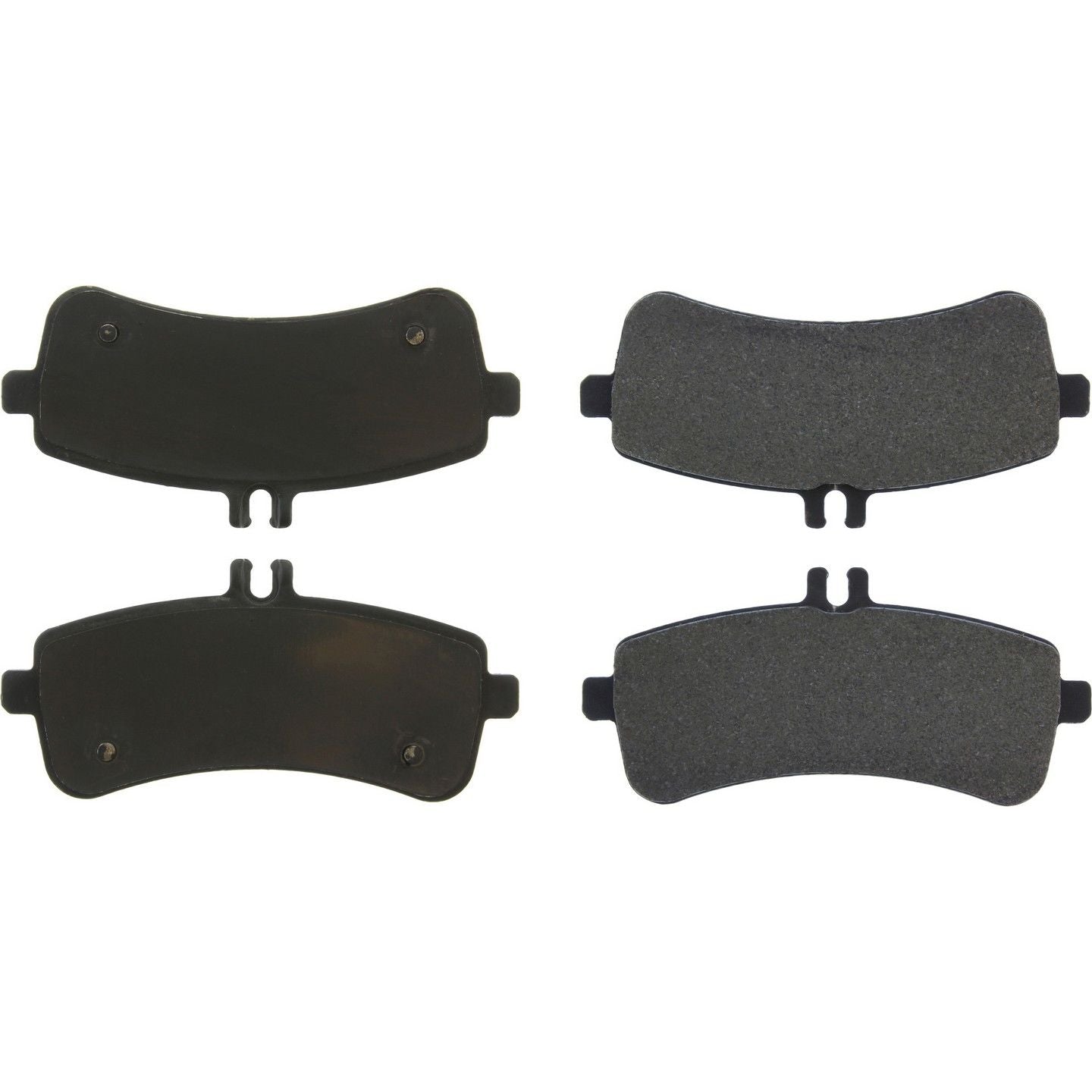 StopTech Premium Semi-Metallic Brake Pads with Shims and Hardware  top view frsport 300.16810