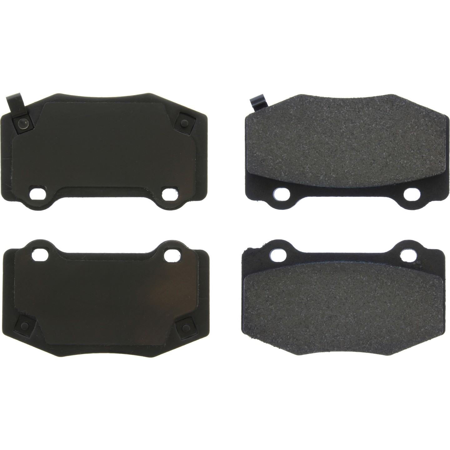 Centric Parts Premium Semi-Metallic Brake Pads with Shims and Hardware  top view frsport 300.17180