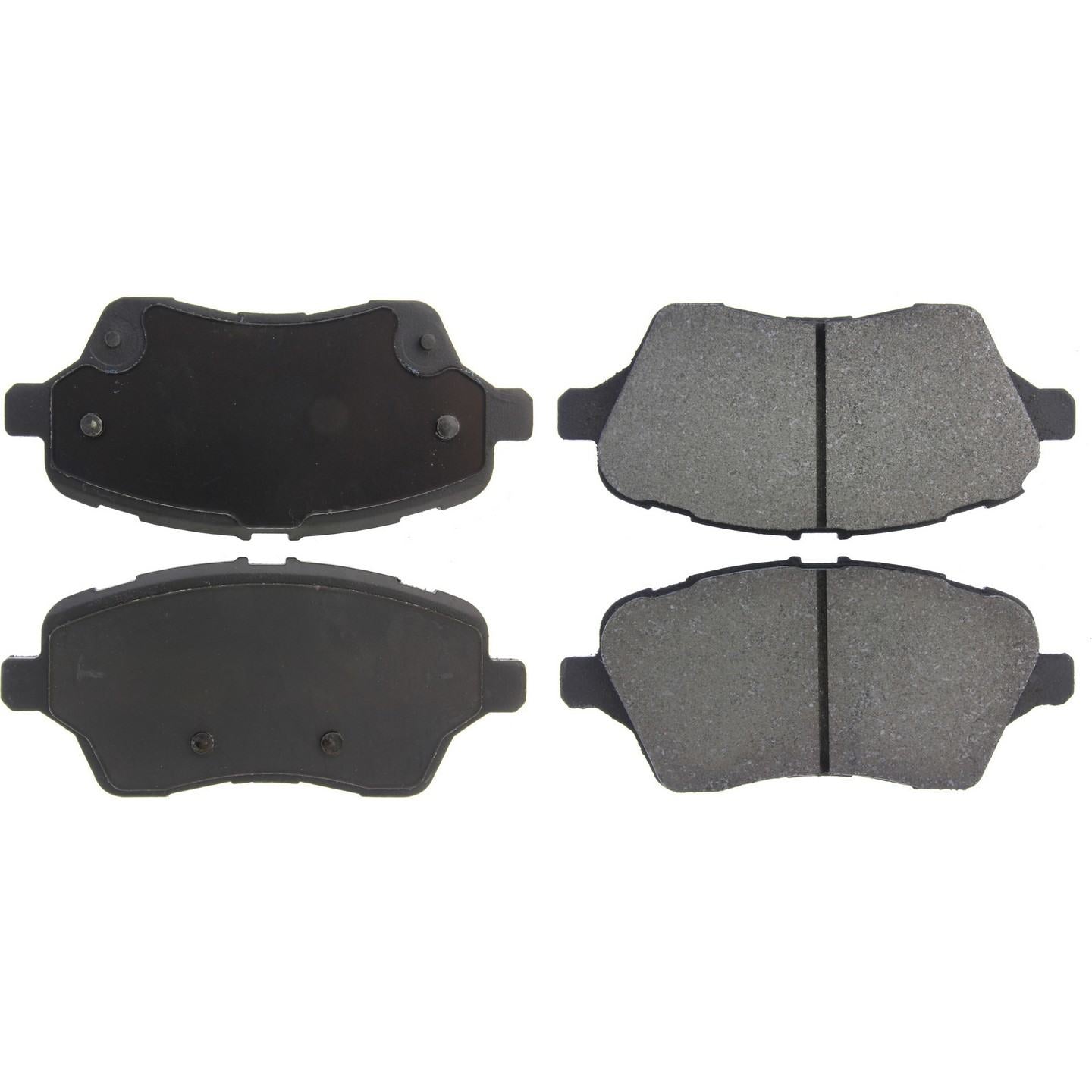 Centric Parts Premium Semi-Metallic Brake Pads with Shims and Hardware  top view frsport 300.17300