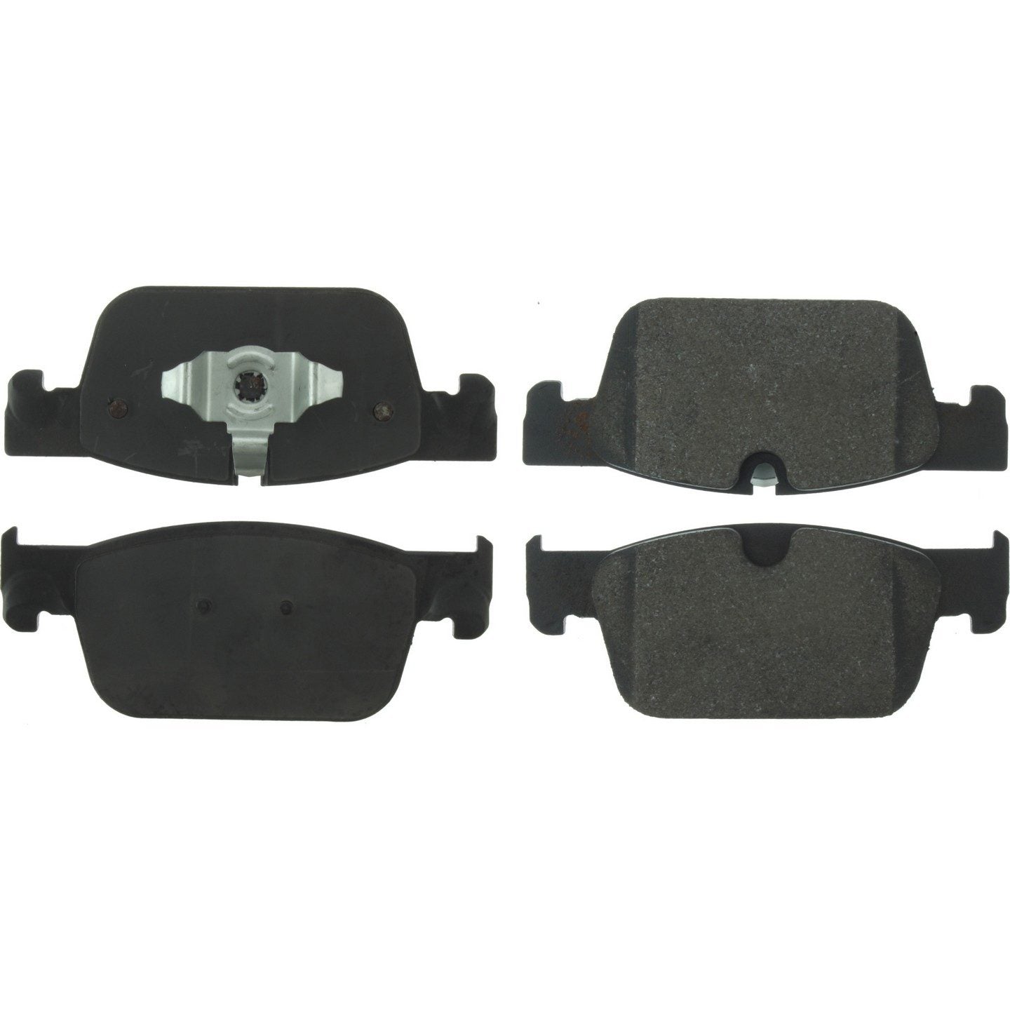 StopTech Premium Semi-Metallic Brake Pads with Shims  top view frsport 300.19240