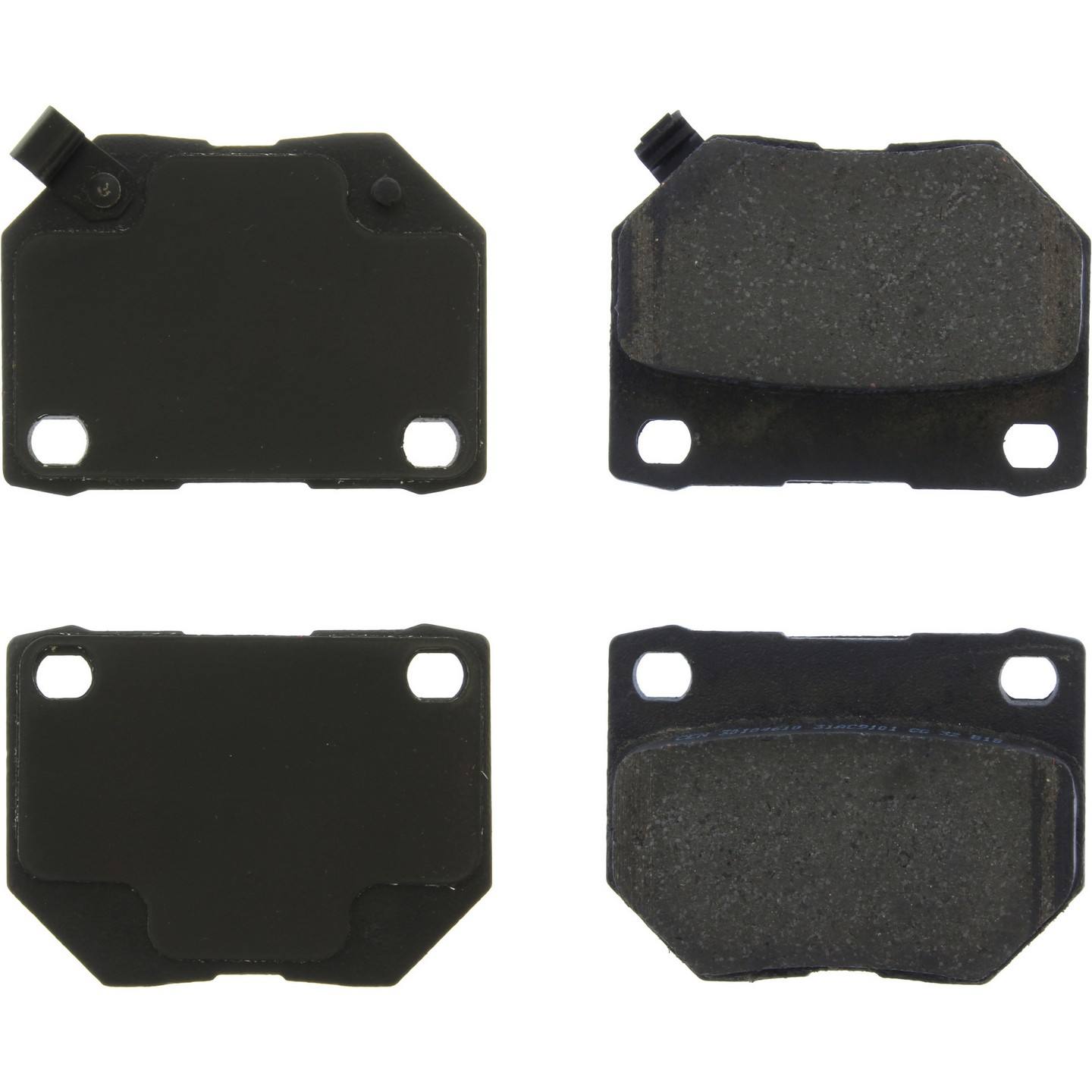 StopTech Premium Ceramic Brake Pads with Shims  top view frsport 301.04610