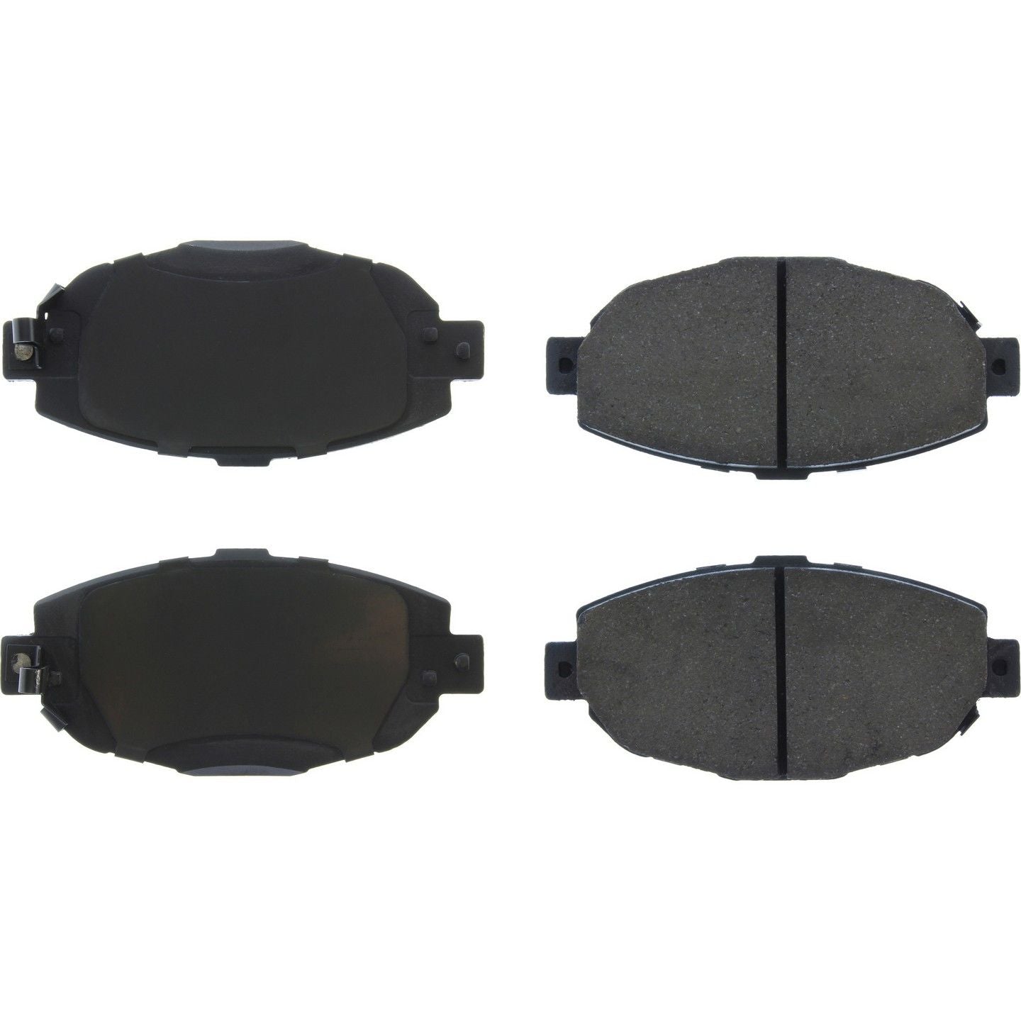 Centric Parts Premium Ceramic Brake Pads with Shims and Hardware  top view frsport 301.05710