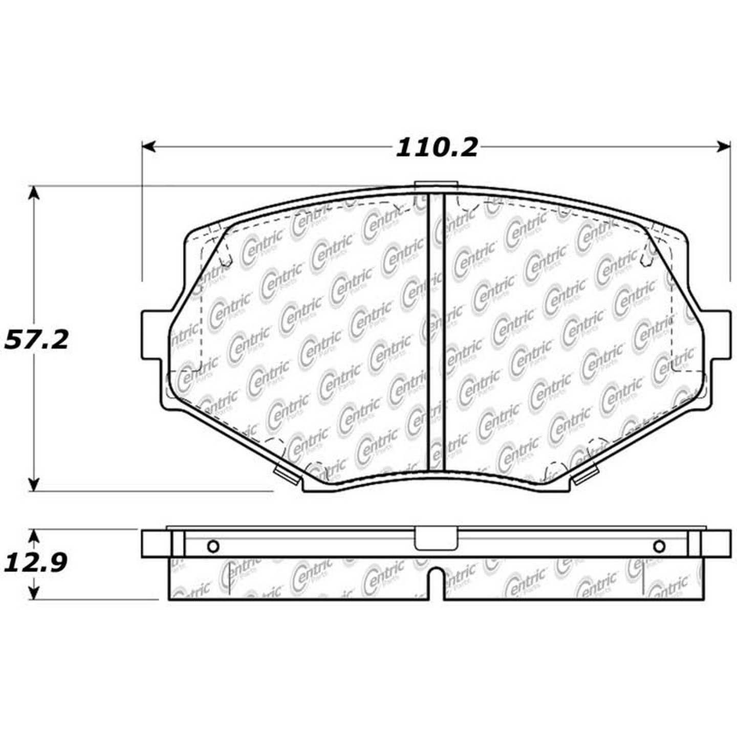 Stoptech Centric Centric Premium Ceramic Brake Pads 301.06350