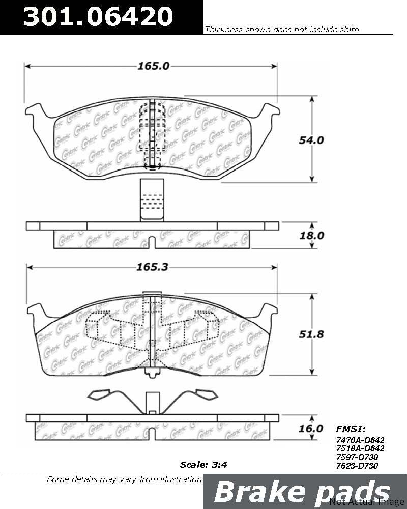 Stoptech Centric Centric Premium Ceramic Brake Pads 301.06420