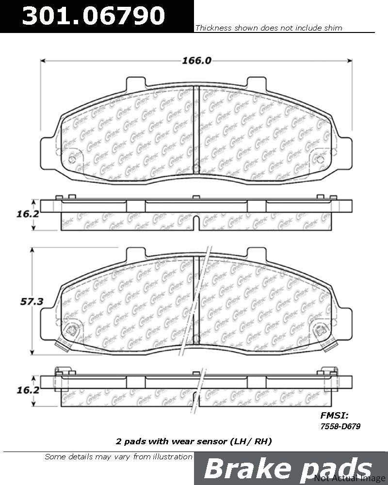 Stoptech Centric Centric Premium Ceramic Brake Pads 301.06790