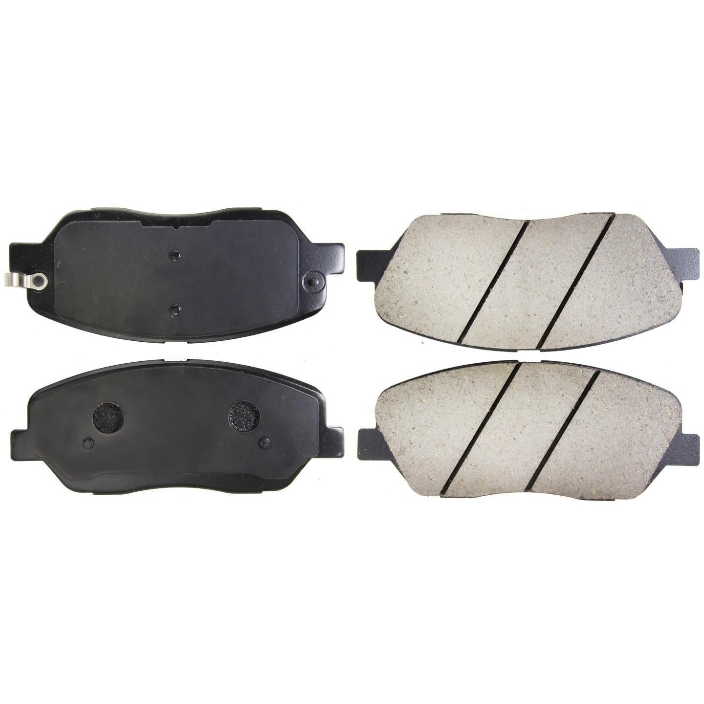 StopTech Premium Ceramic Brake Pads with Shims and Hardware  top view frsport 301.13850