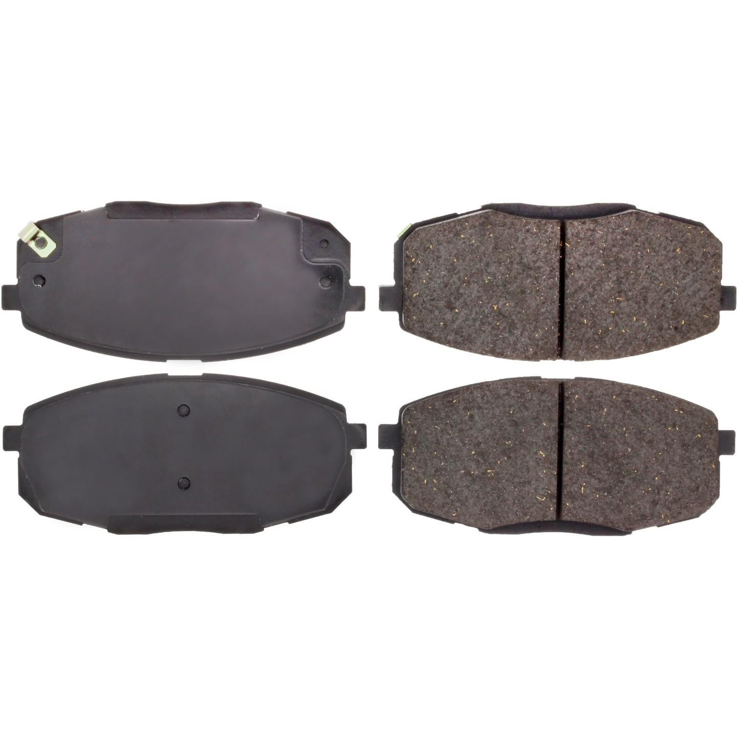 Centric Parts Premium Ceramic Brake Pads with Shims and Hardware  top view frsport 301.13971