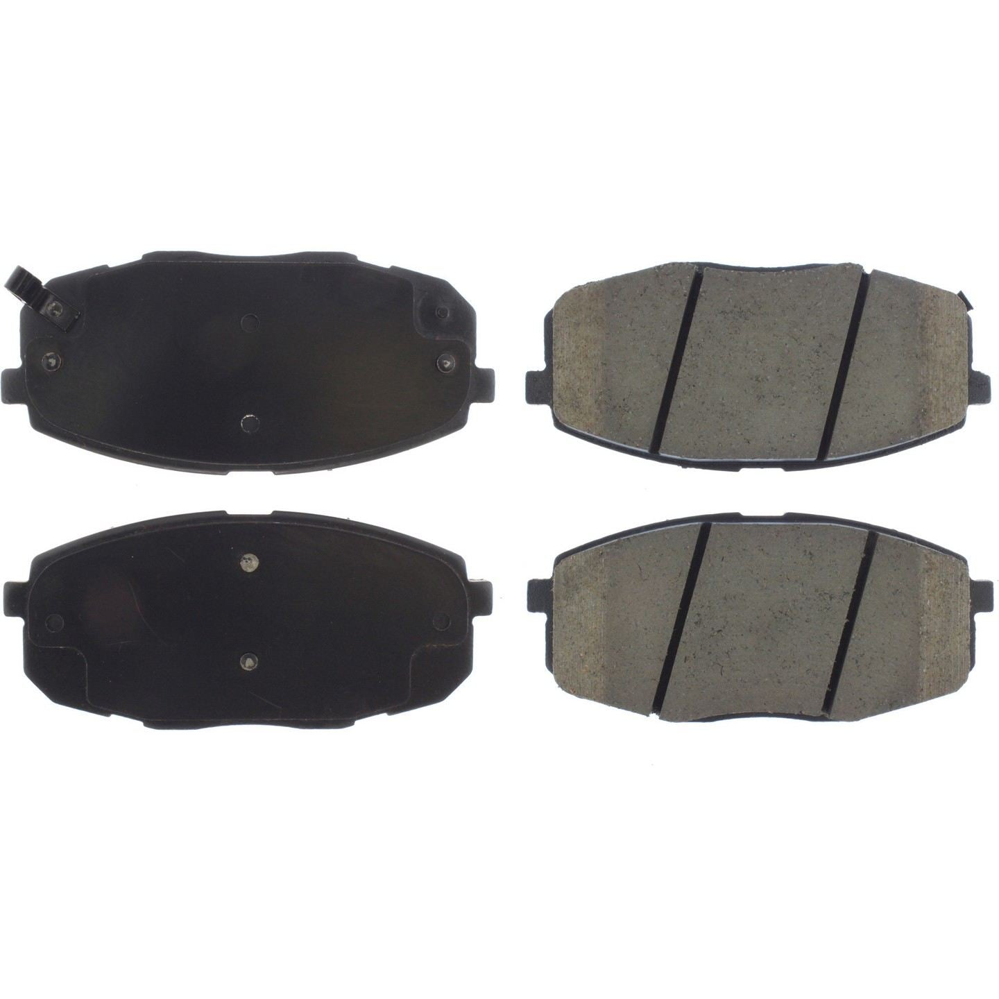 StopTech Premium Ceramic Brake Pads with Shims and Hardware  top view frsport 301.13972