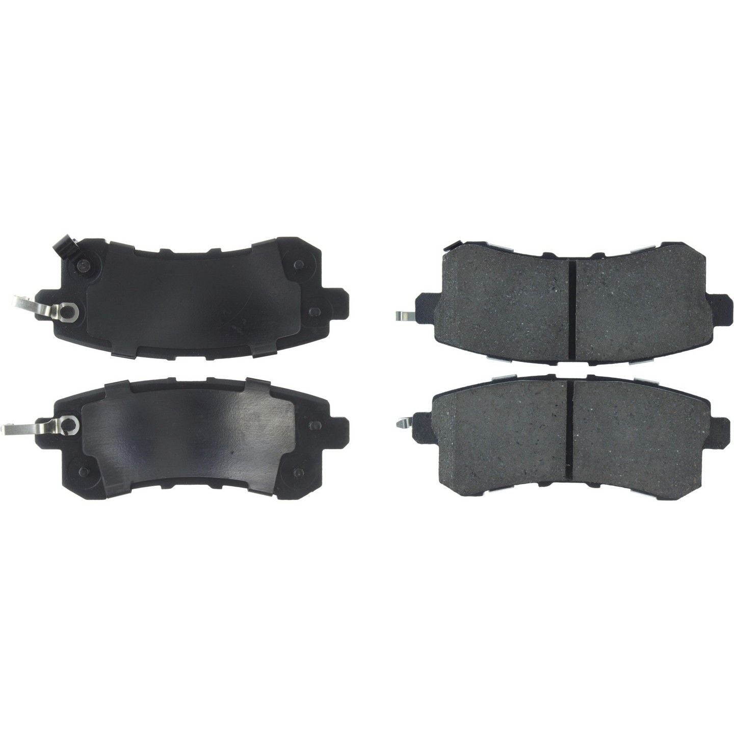 StopTech Premium Ceramic Brake Pads with Shims and Hardware  top view frsport 301.15100