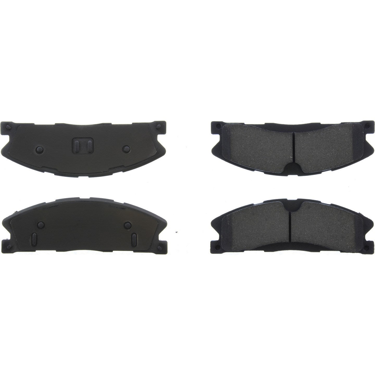 StopTech Premium Ceramic Brake Pads with Shims and Hardware  top view frsport 301.16110