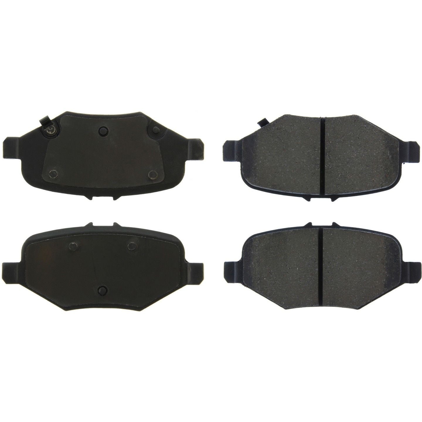 StopTech Premium Ceramic Brake Pads with Shims and Hardware  top view frsport 301.16120