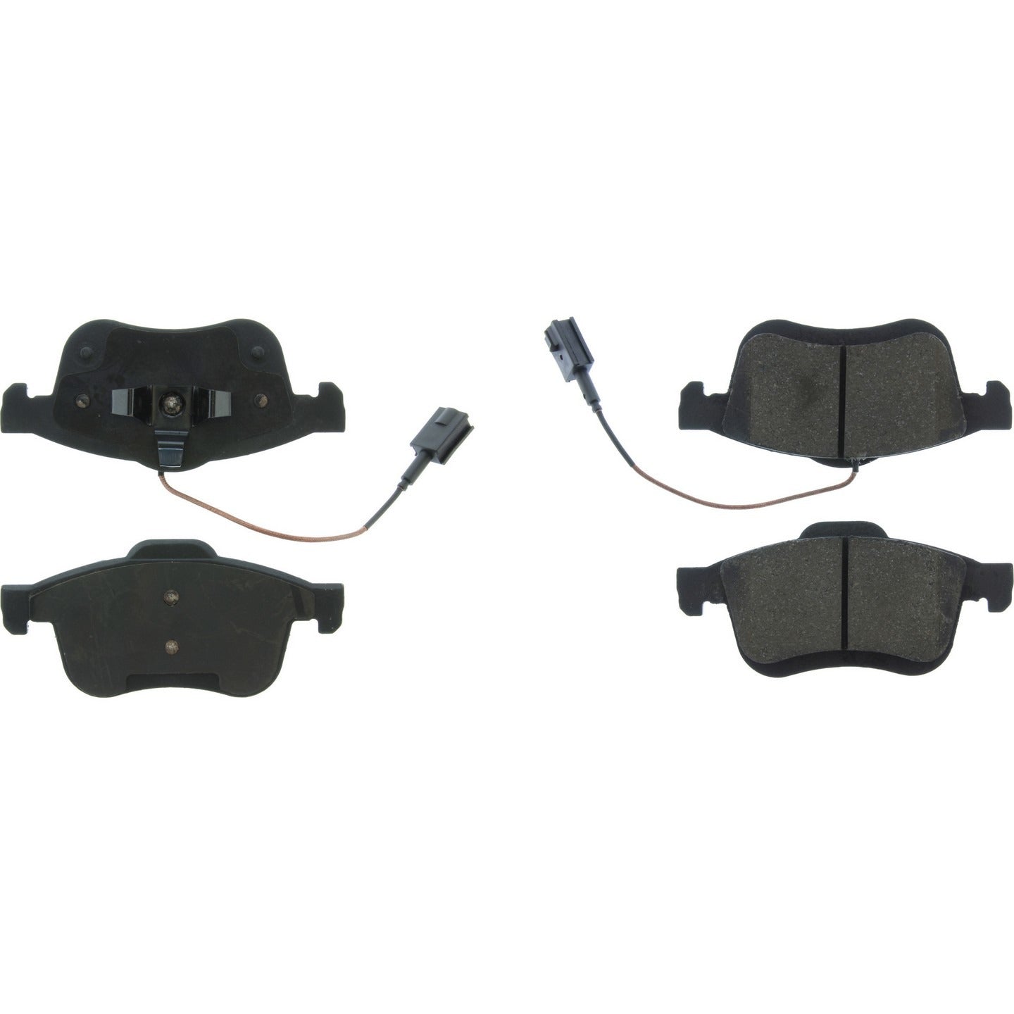 StopTech Premium Ceramic Brake Pads with Shims and Hardware  top view frsport 301.17211