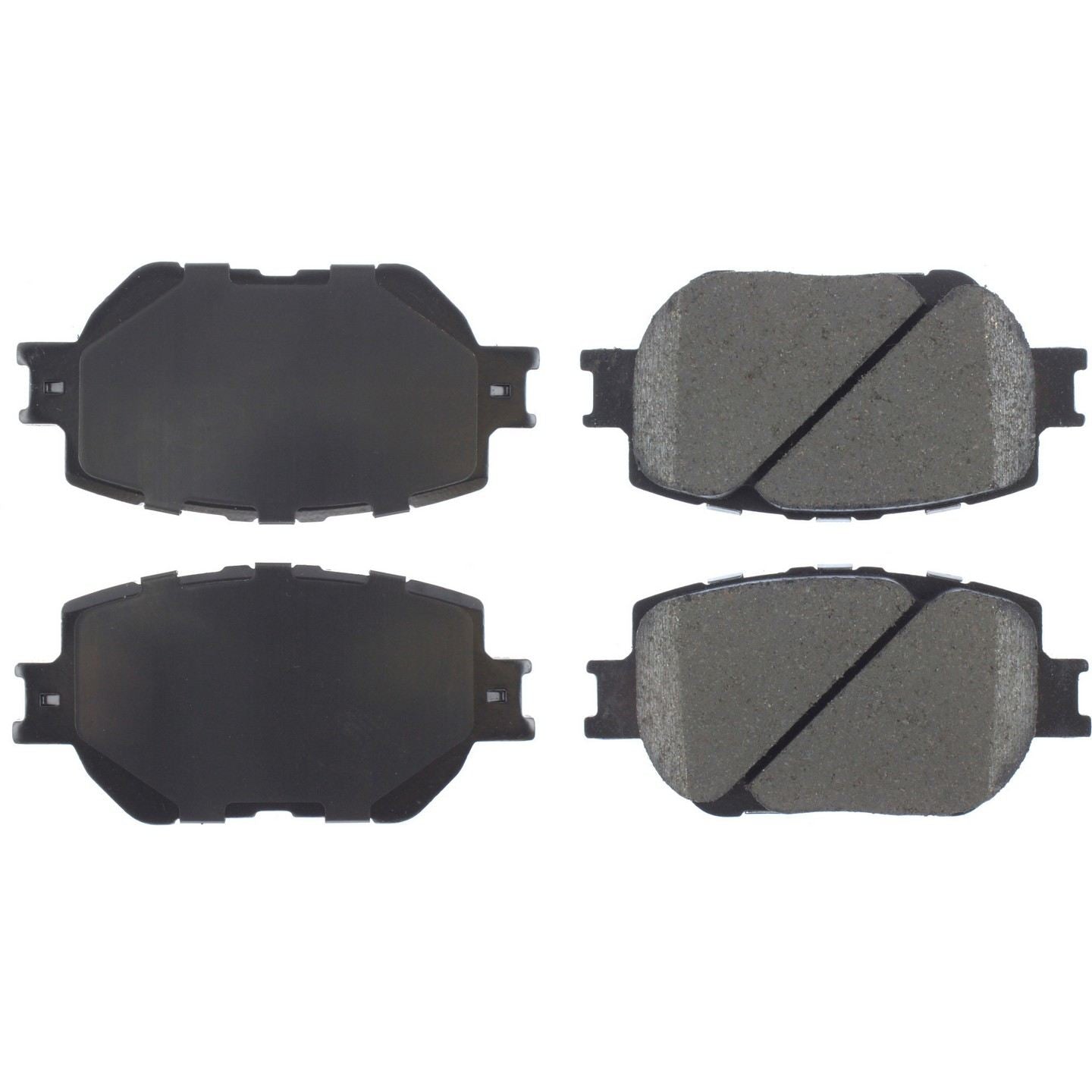 Centric Parts Premium Ceramic Brake Pads with Shims and Hardware  top view frsport 301.17330