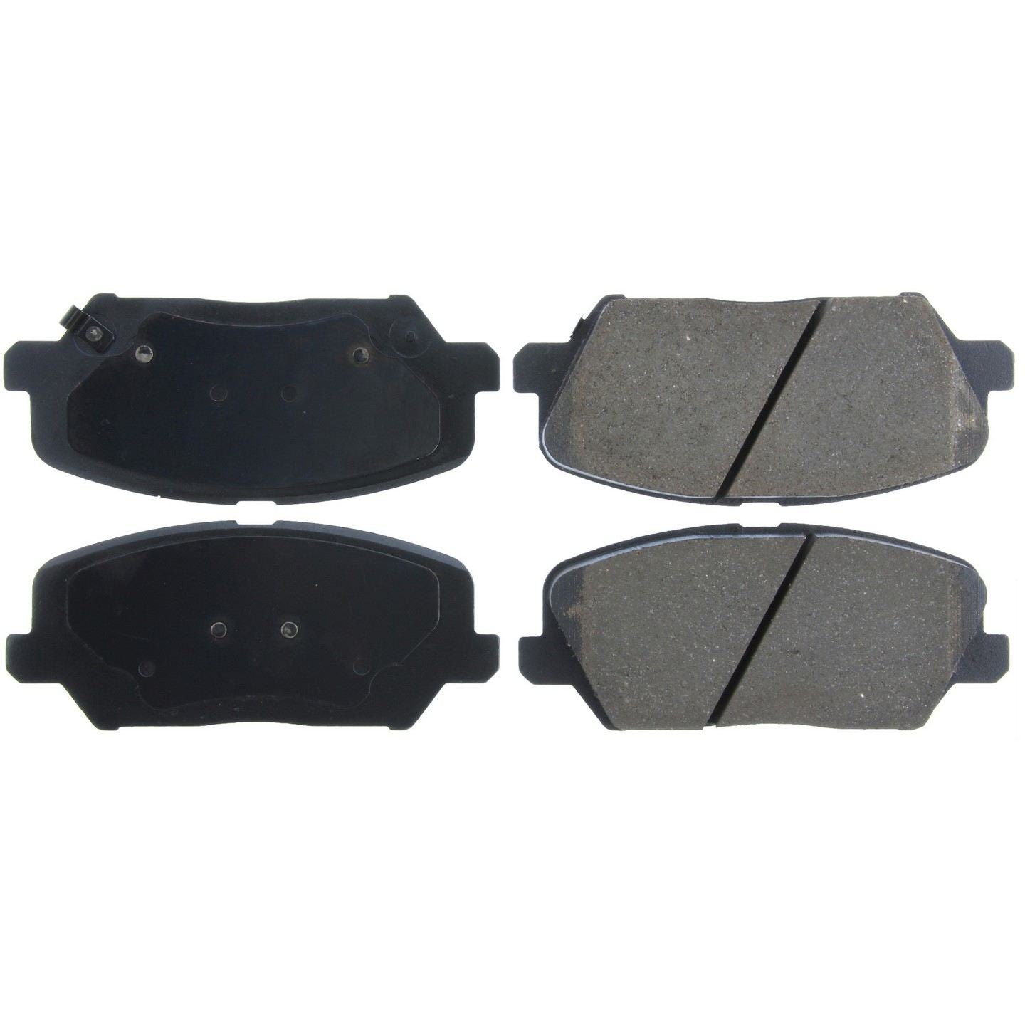 StopTech Premium Ceramic Brake Pads with Shims and Hardware  top view frsport 301.17350