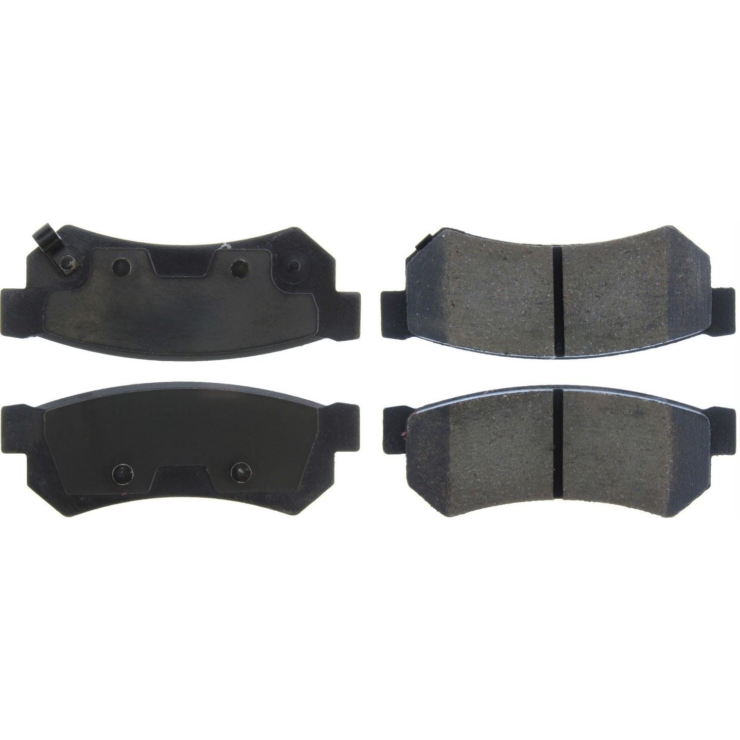 Centric Parts Premium Ceramic Brake Pads with Shims and Hardware  top view frsport 301.17390