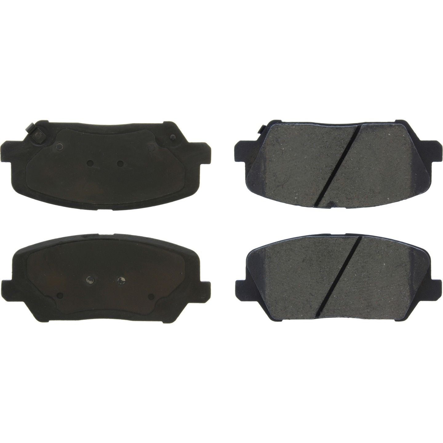 StopTech Premium Ceramic Brake Pads with Shims  top view frsport 301.18270