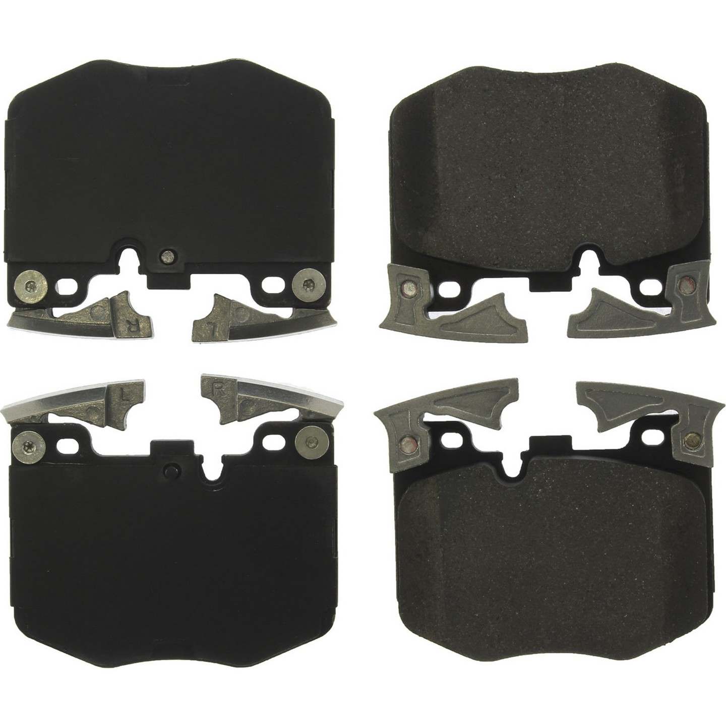 StopTech Premium Ceramic Brake Pads with Shims  top view frsport 301.18670