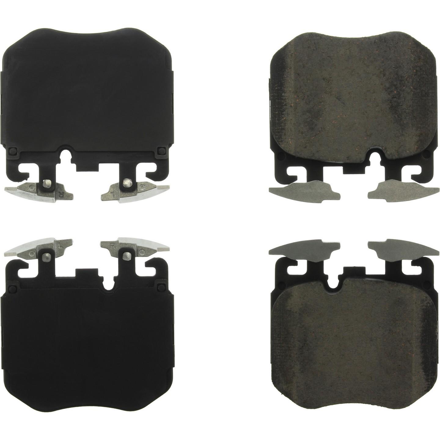 StopTech Premium Ceramic Brake Pads with Shims  top view frsport 301.18680