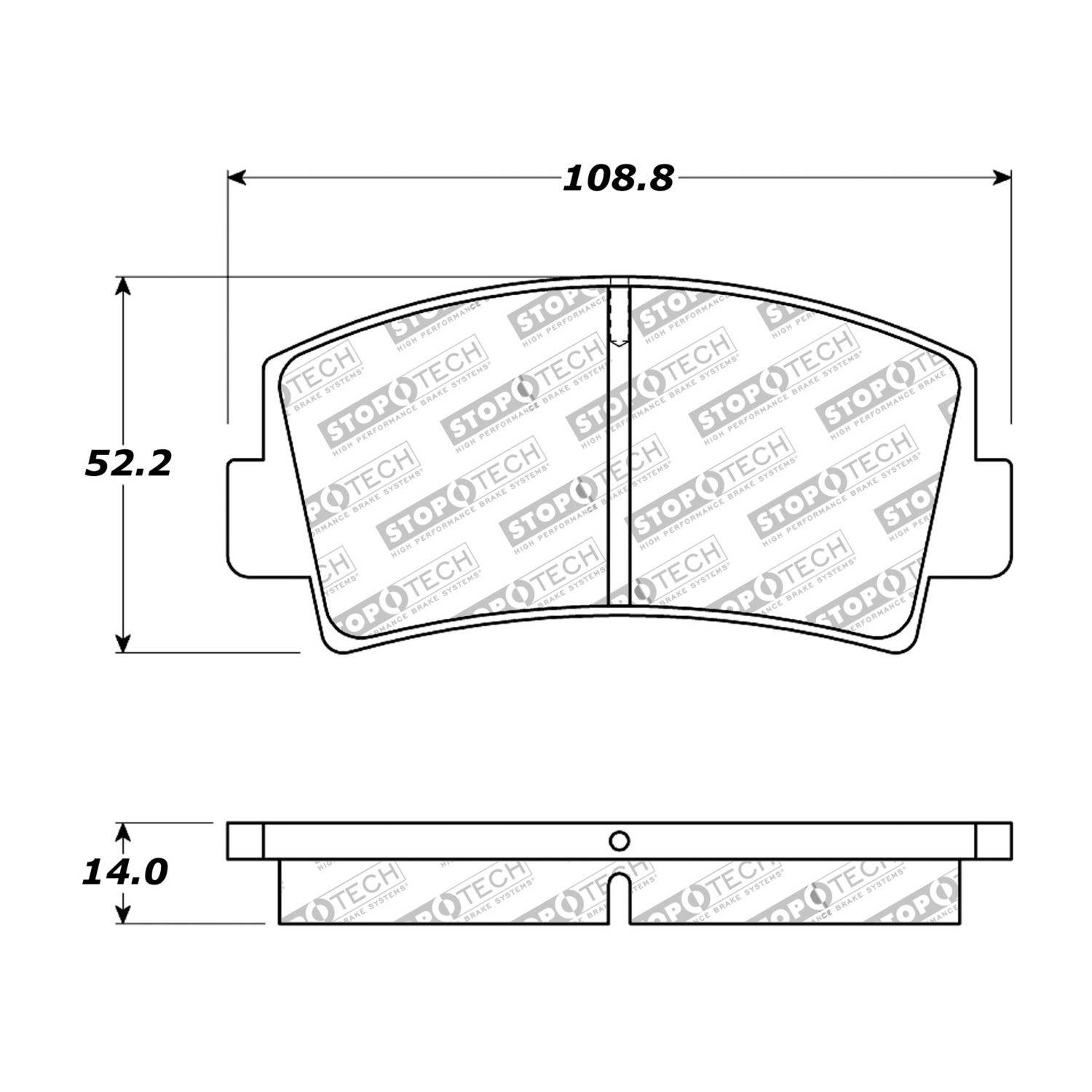 stoptech sport brake pads with shims  frsport 309.00760