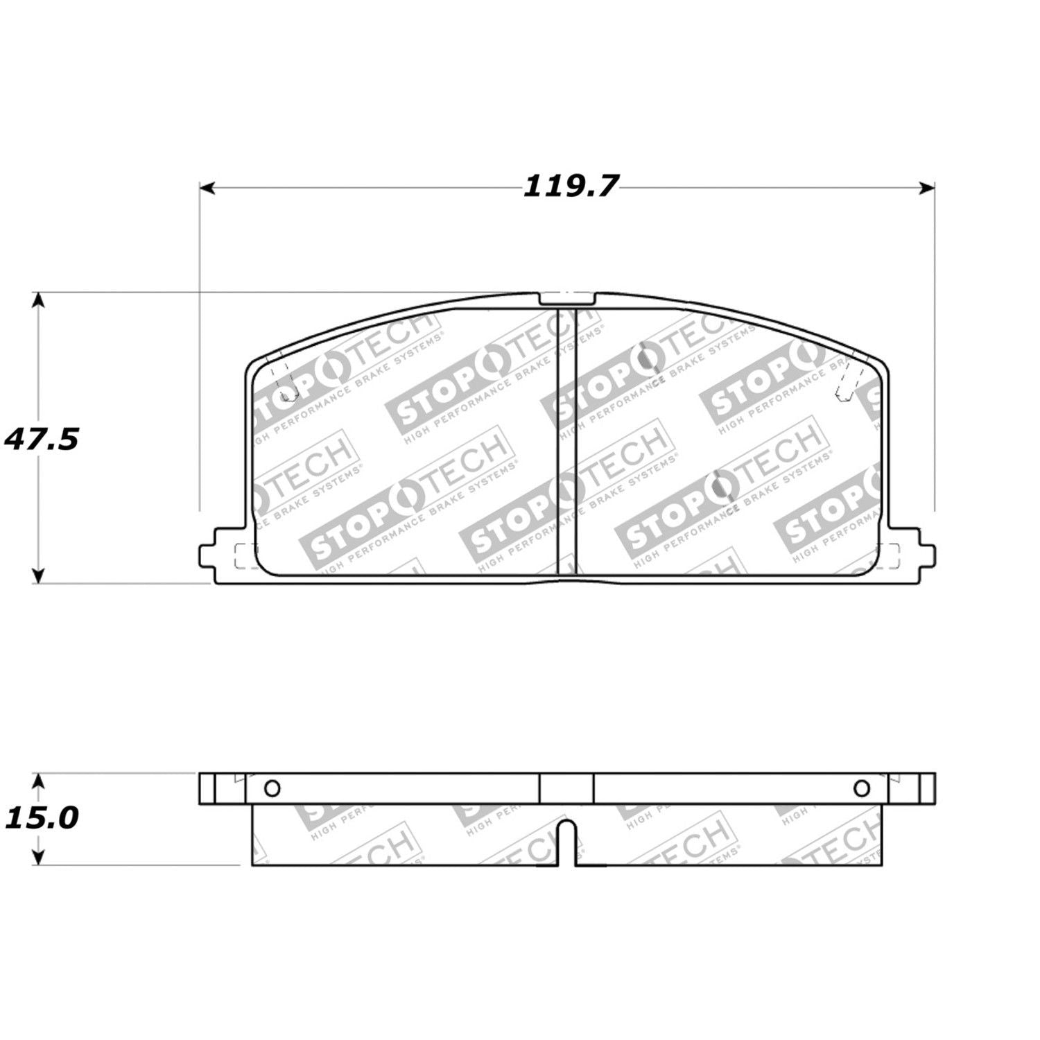 stoptech sport brake pads with shims and hardware  frsport 309.02420